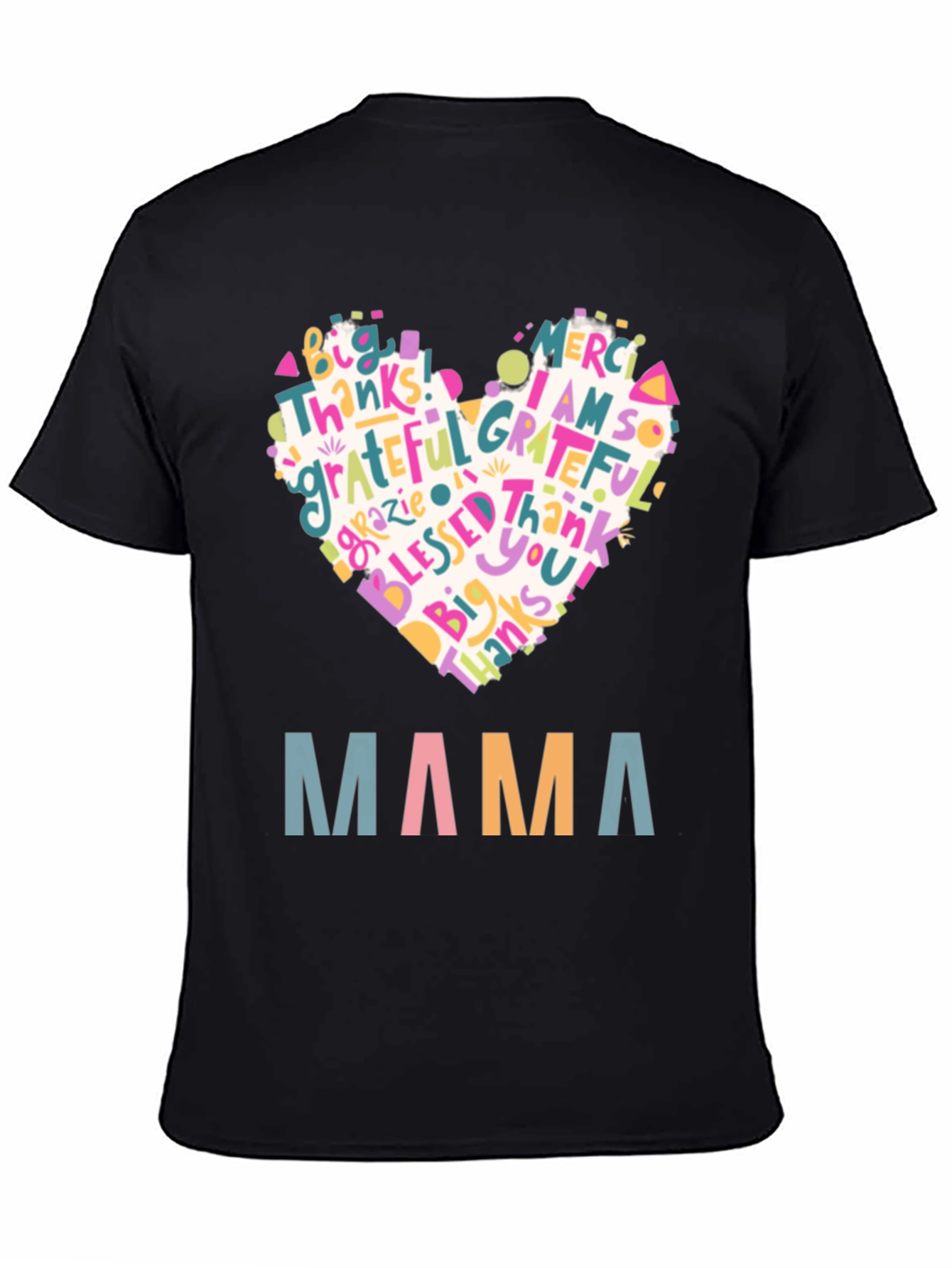 Mama Heart Graphic T-Shirt - Gratitude & Love