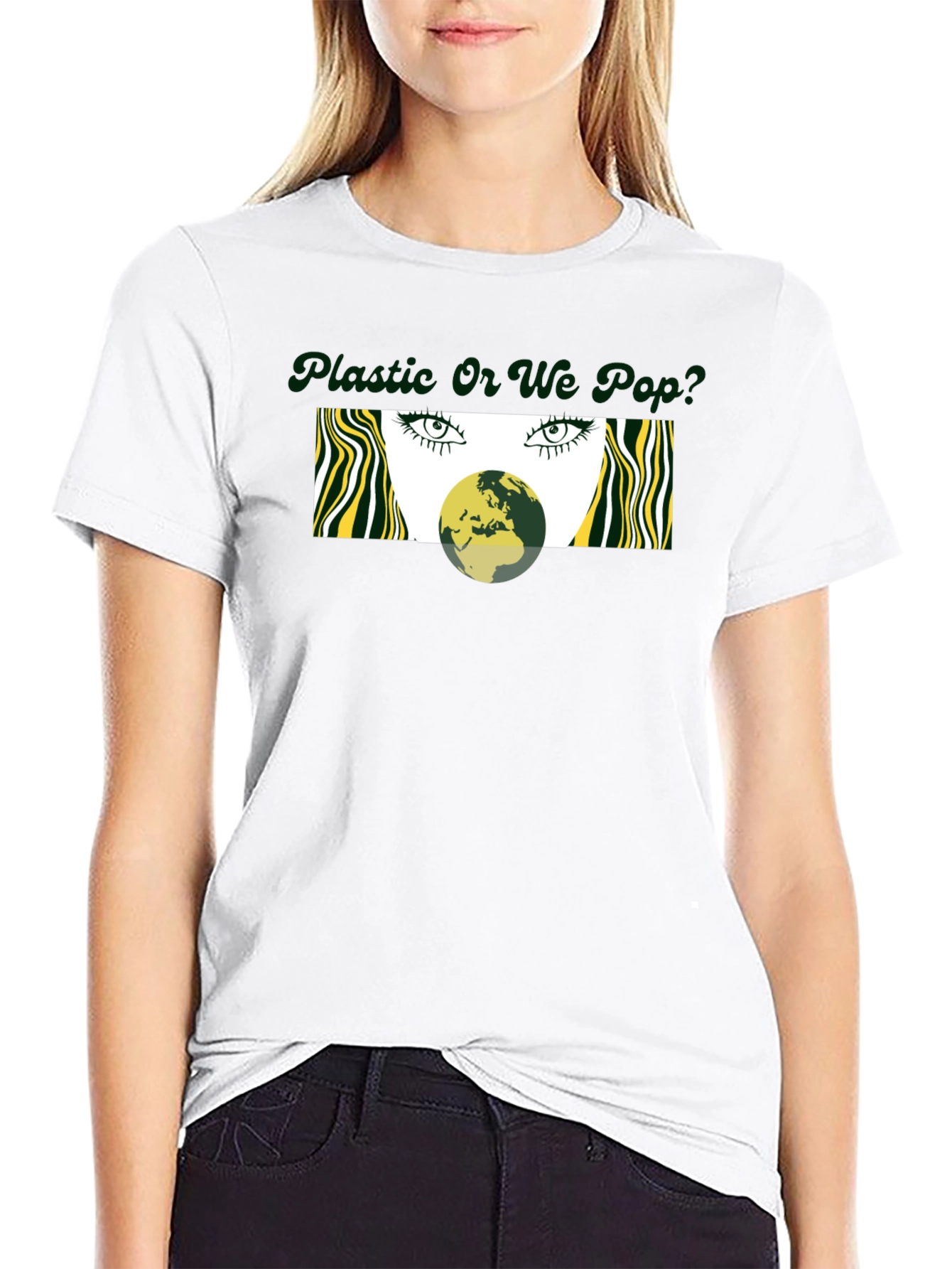 Earth Bubble Graphic Tee - Eco-Conscious Fashion