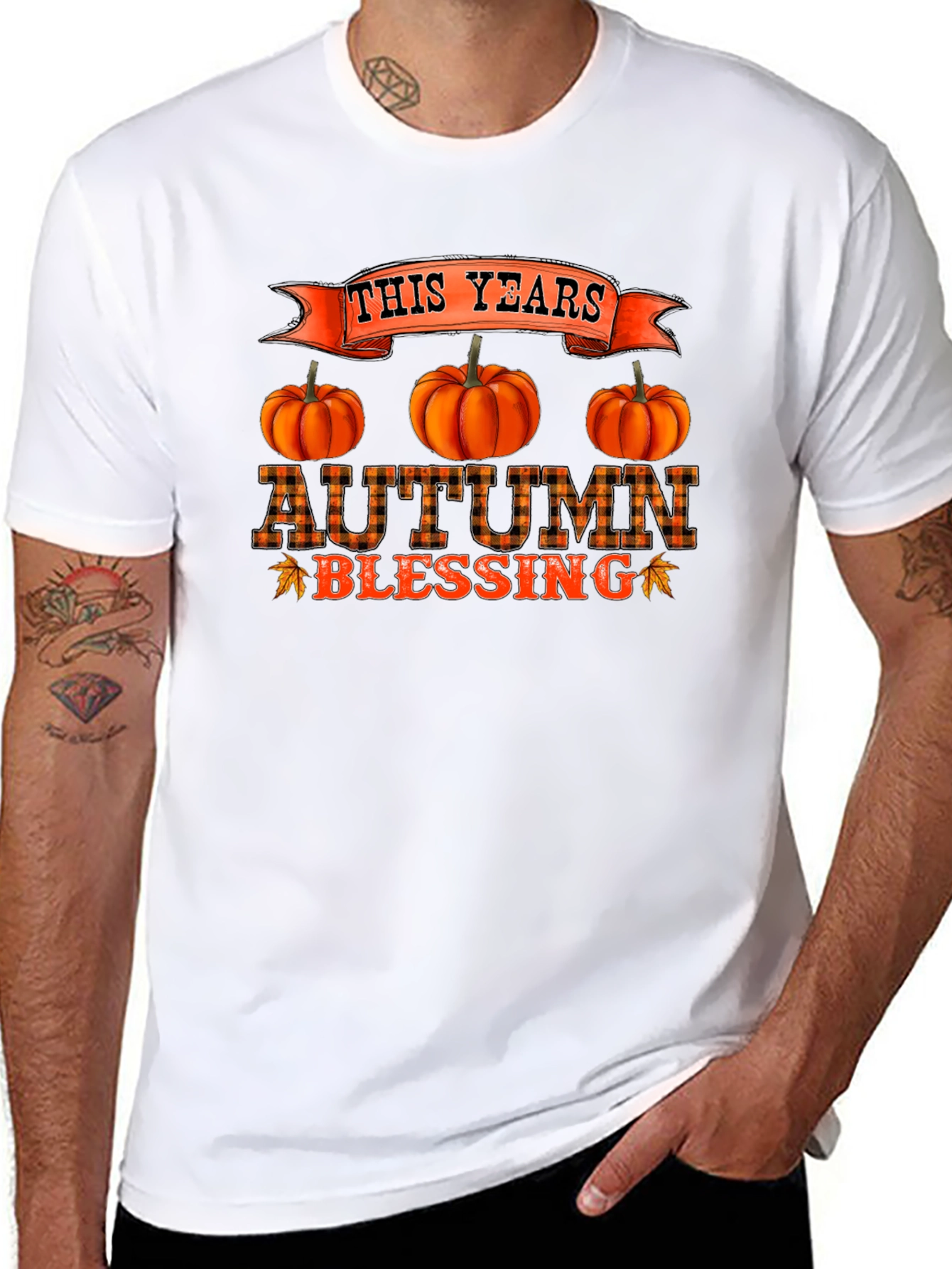 Autumn Blessing Black T-Shirt