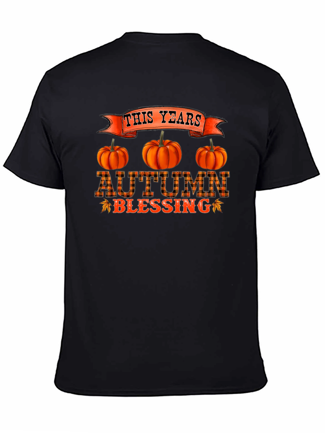 Autumn Blessing Black T-Shirt