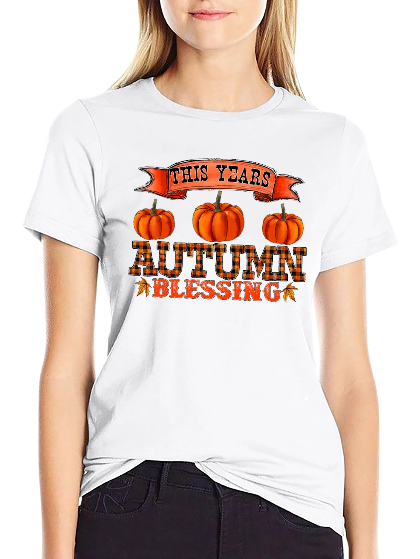 Autumn Blessing Black T-Shirt