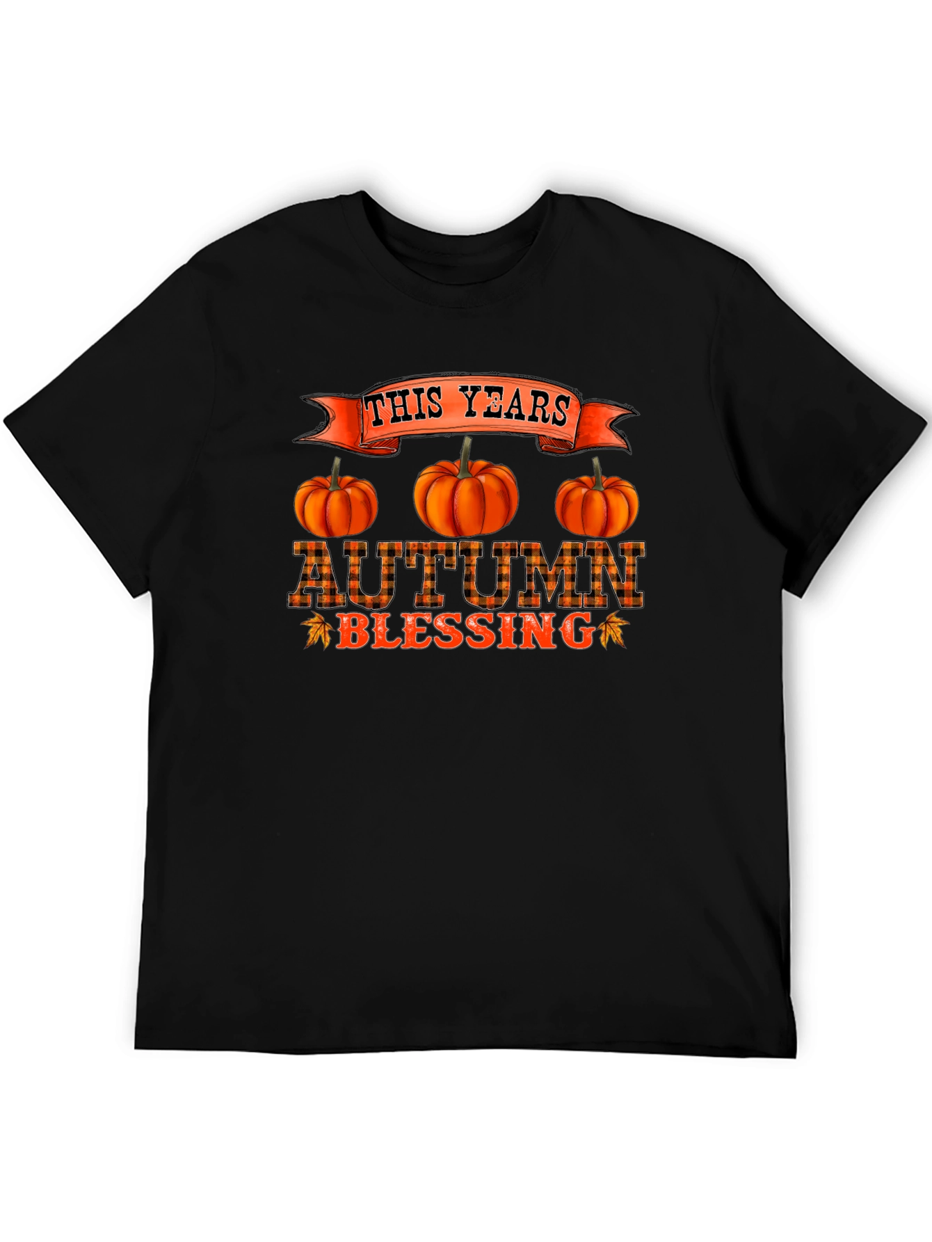 Autumn Blessing Black T-Shirt