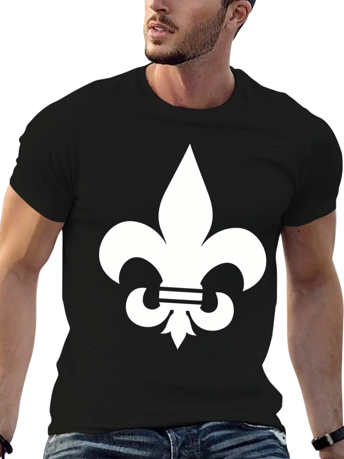 Fleur-de-lis Graphic Tee - Unisex Black T-Shirt