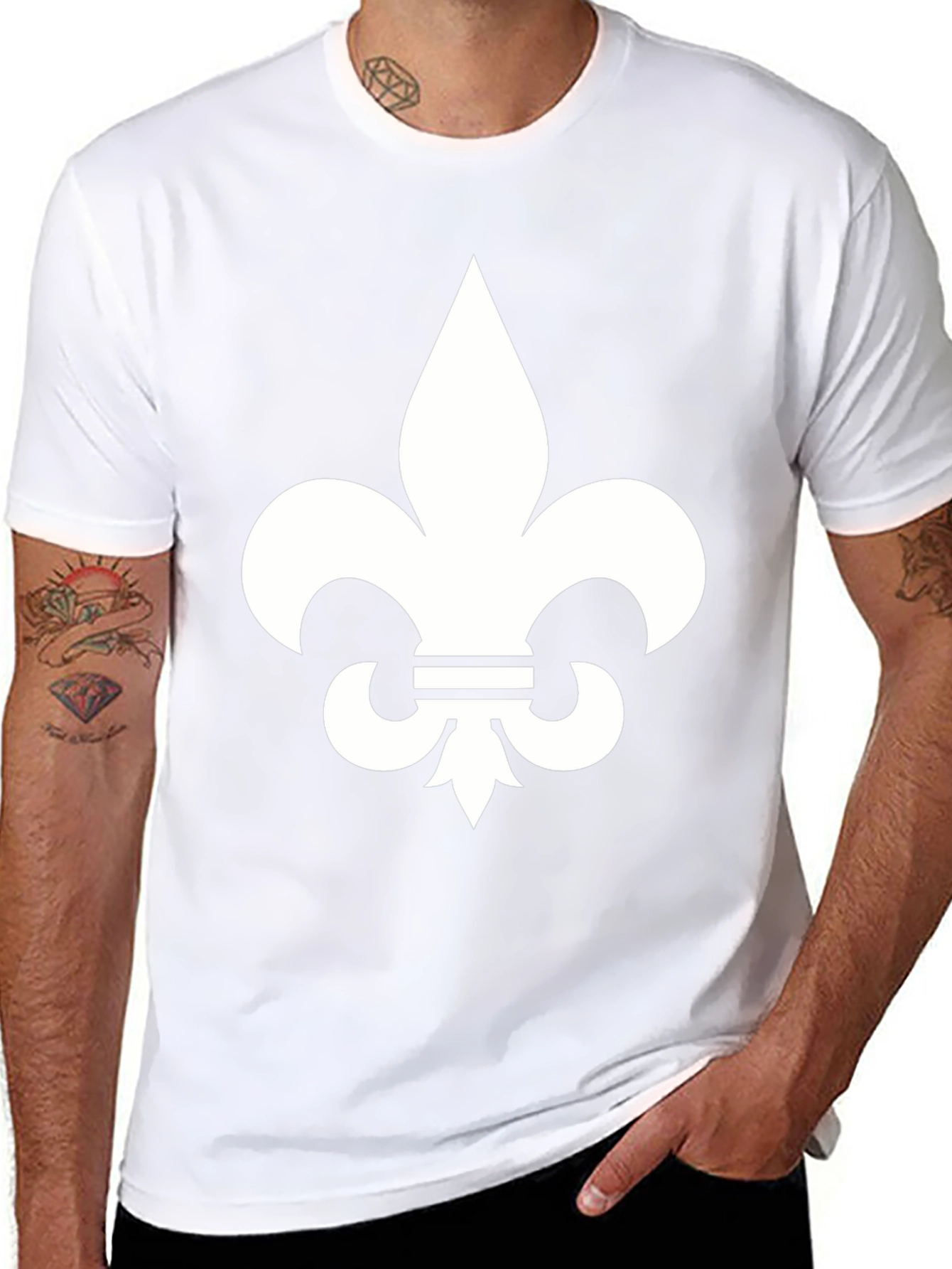 Fleur-de-lis Graphic Tee - Unisex Black T-Shirt