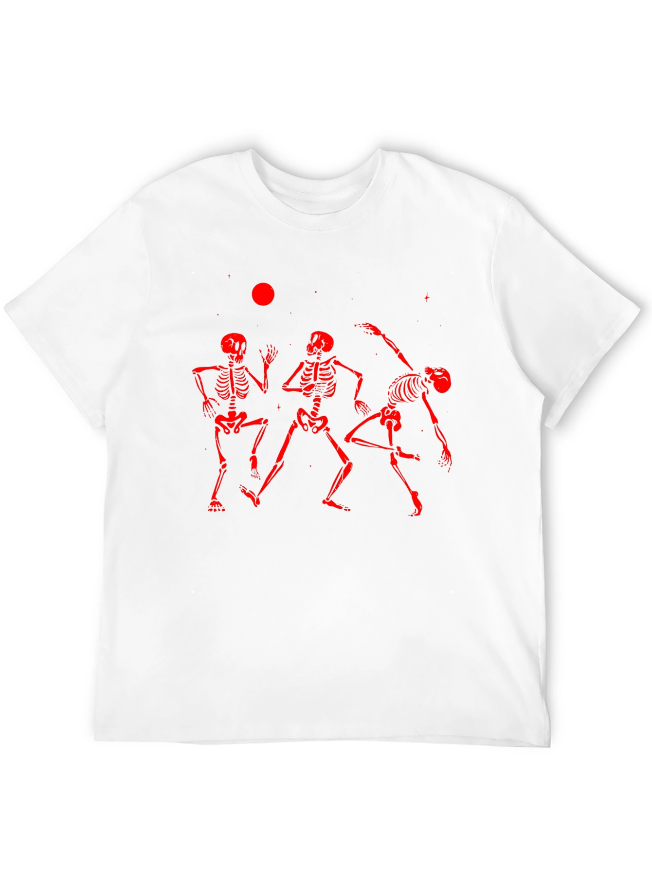 Dancing Skeletons Graphic Tee - Black