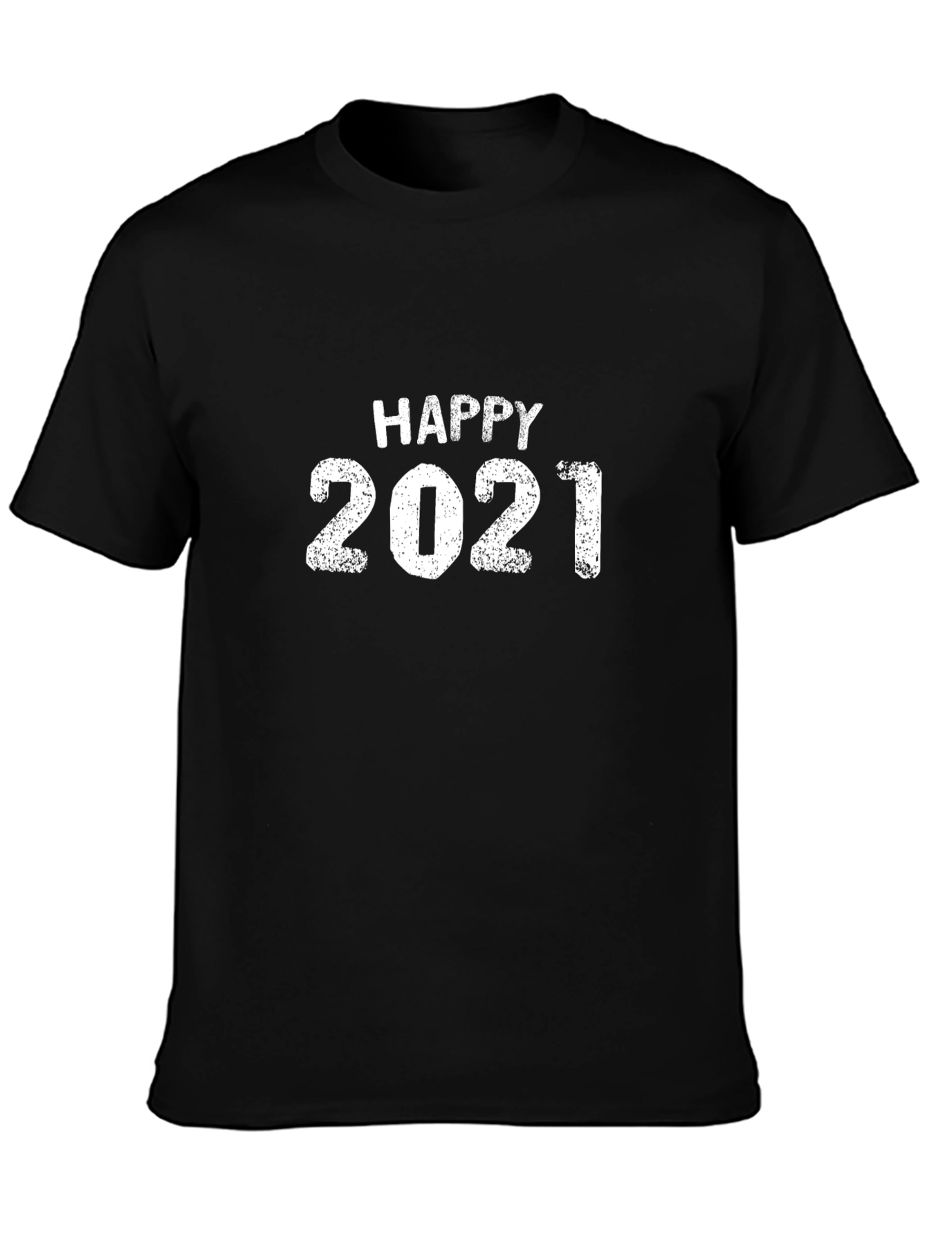 Happy 2021 Graphic T-Shirt Black