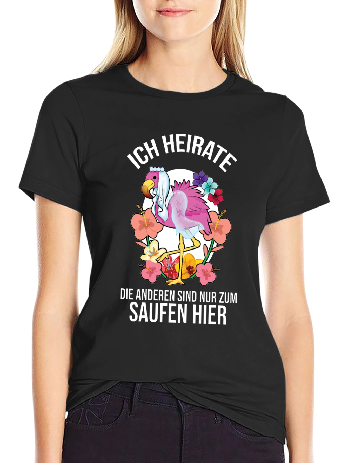 Funny Flamingo Wedding T-Shirt - Im Getting Married