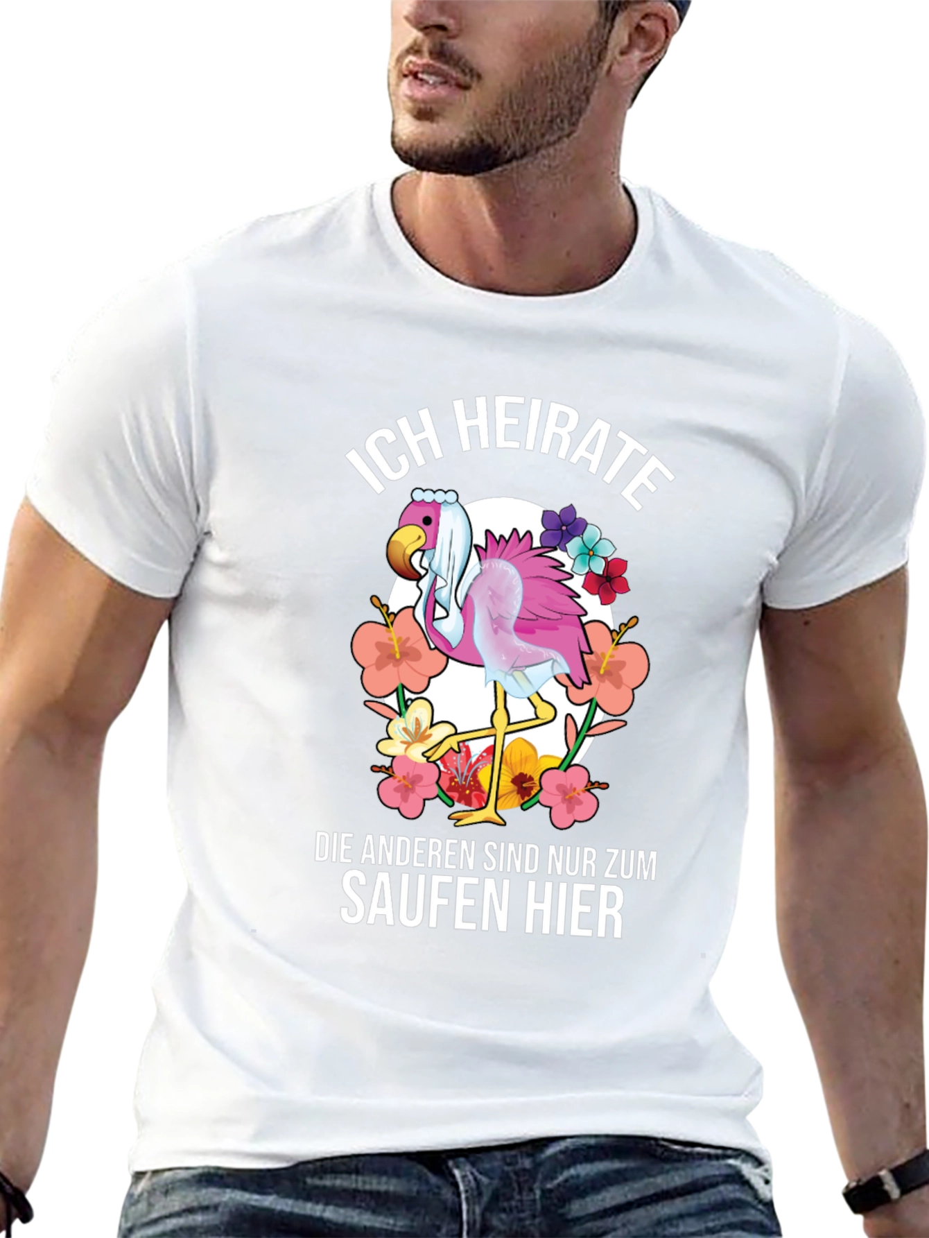 Funny Flamingo Wedding T-Shirt - Im Getting Married