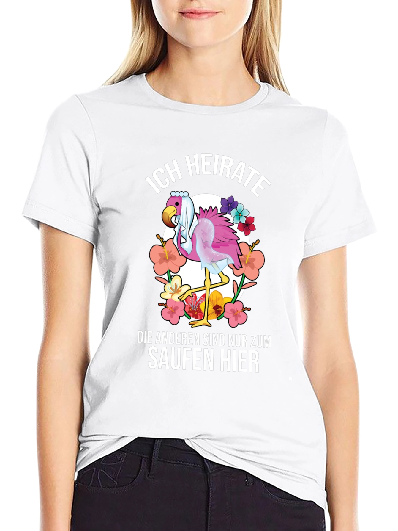 Funny Flamingo Wedding T-Shirt - Im Getting Married
