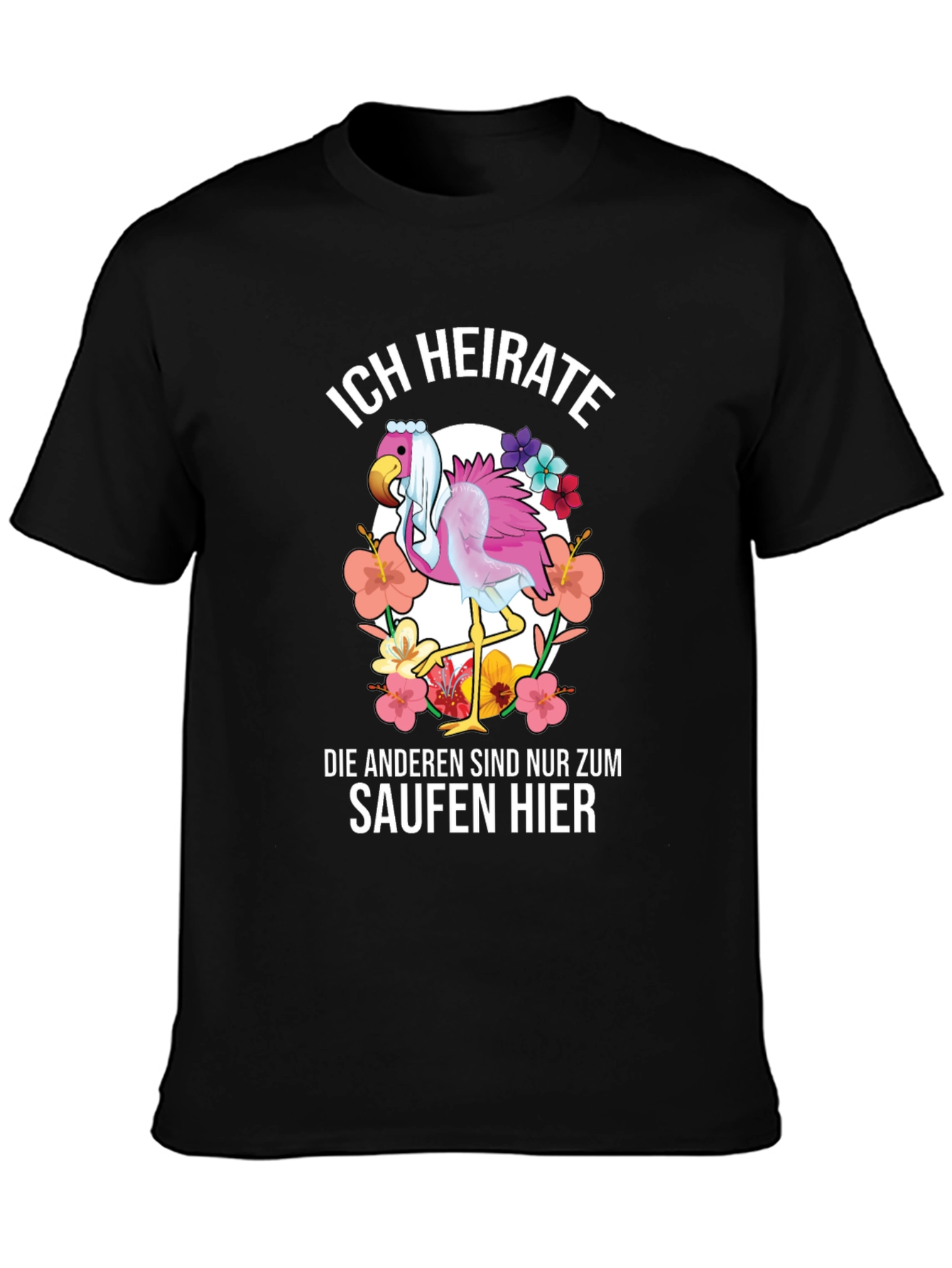 Funny Flamingo Wedding T-Shirt - Im Getting Married