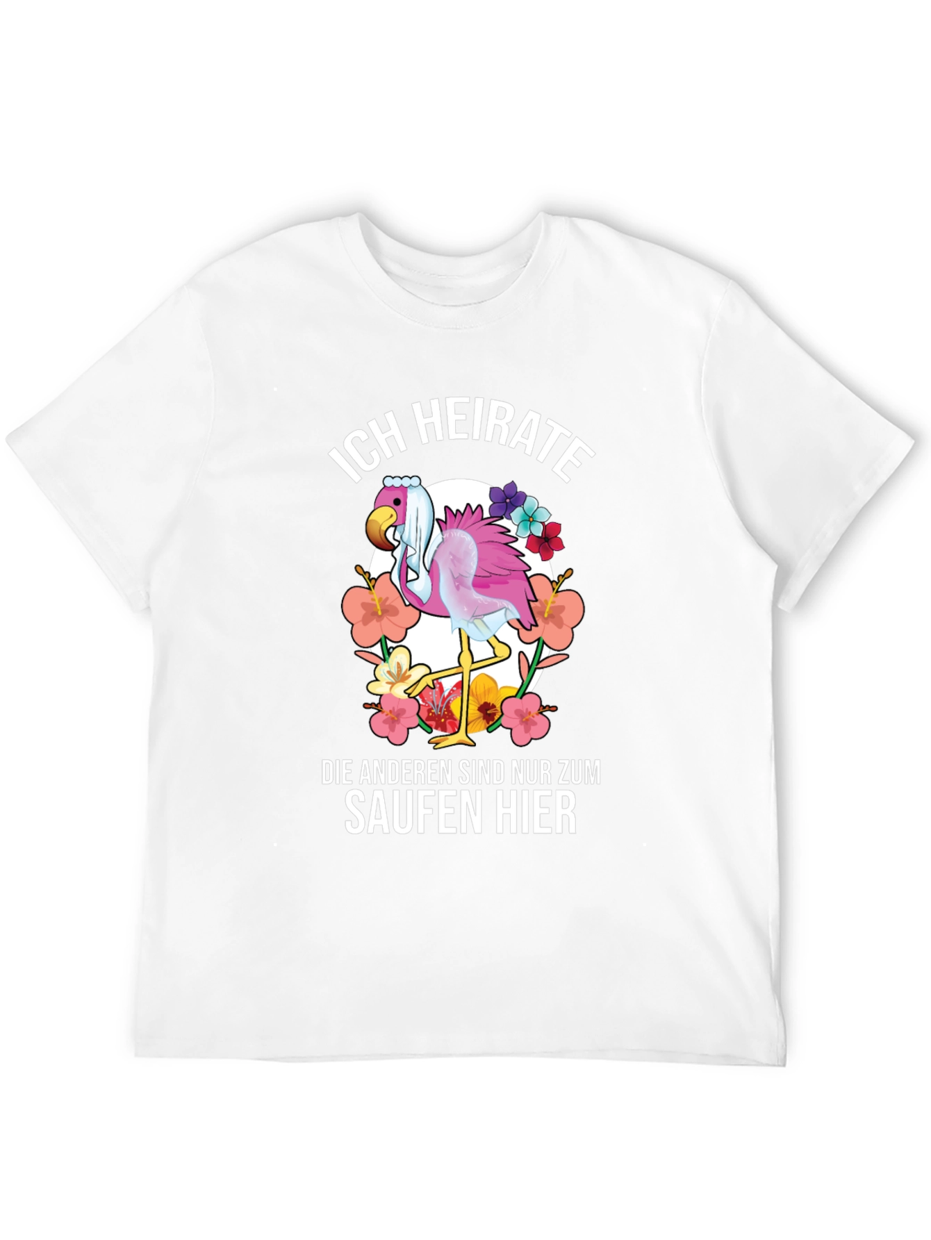 Funny Flamingo Wedding T-Shirt - Im Getting Married
