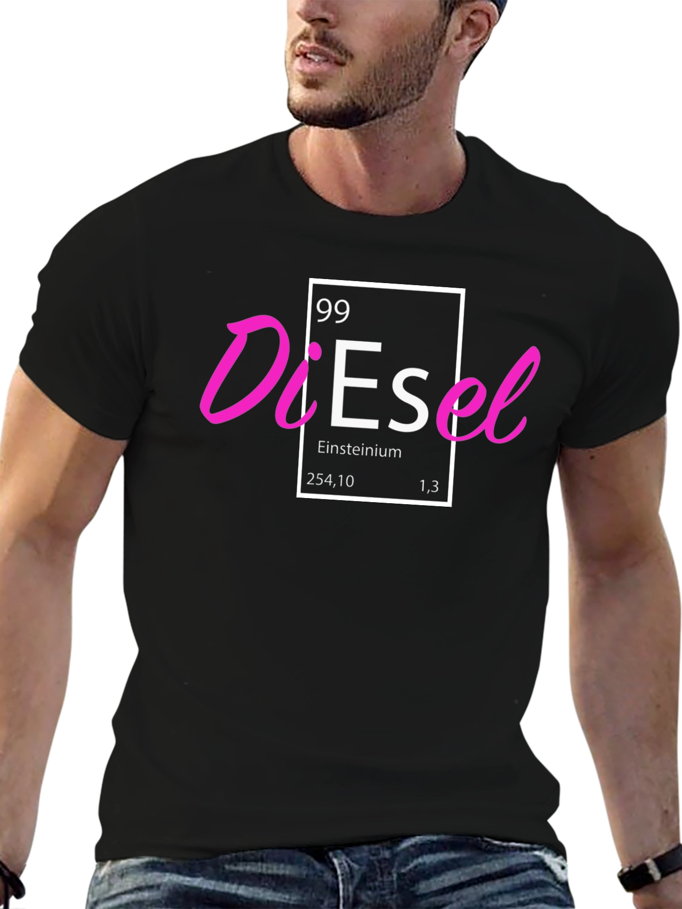 Diesel Einsteinium T-Shirt - Black Cotton Tee