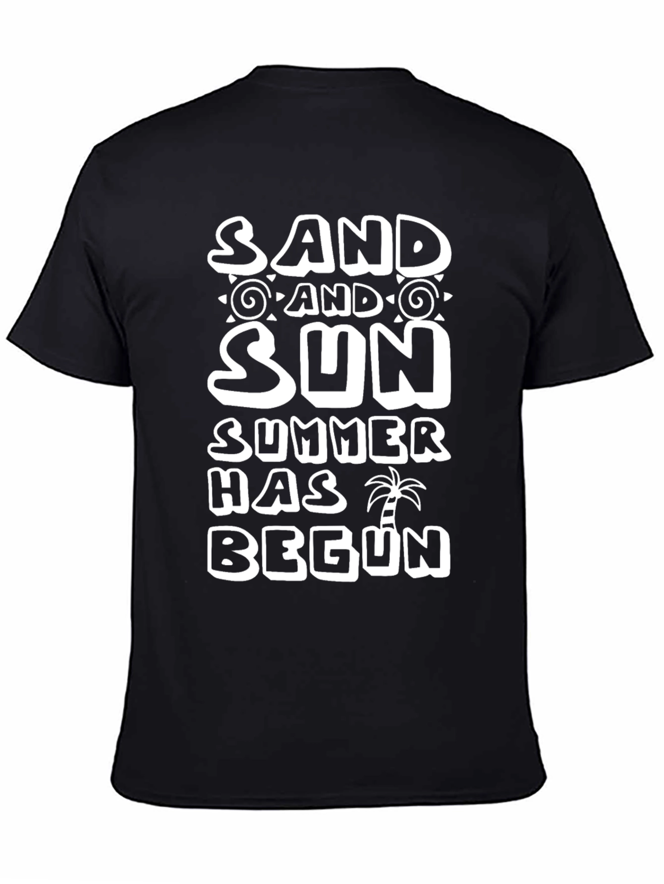 Sand and Sun Summer Graphic Tee - Black
