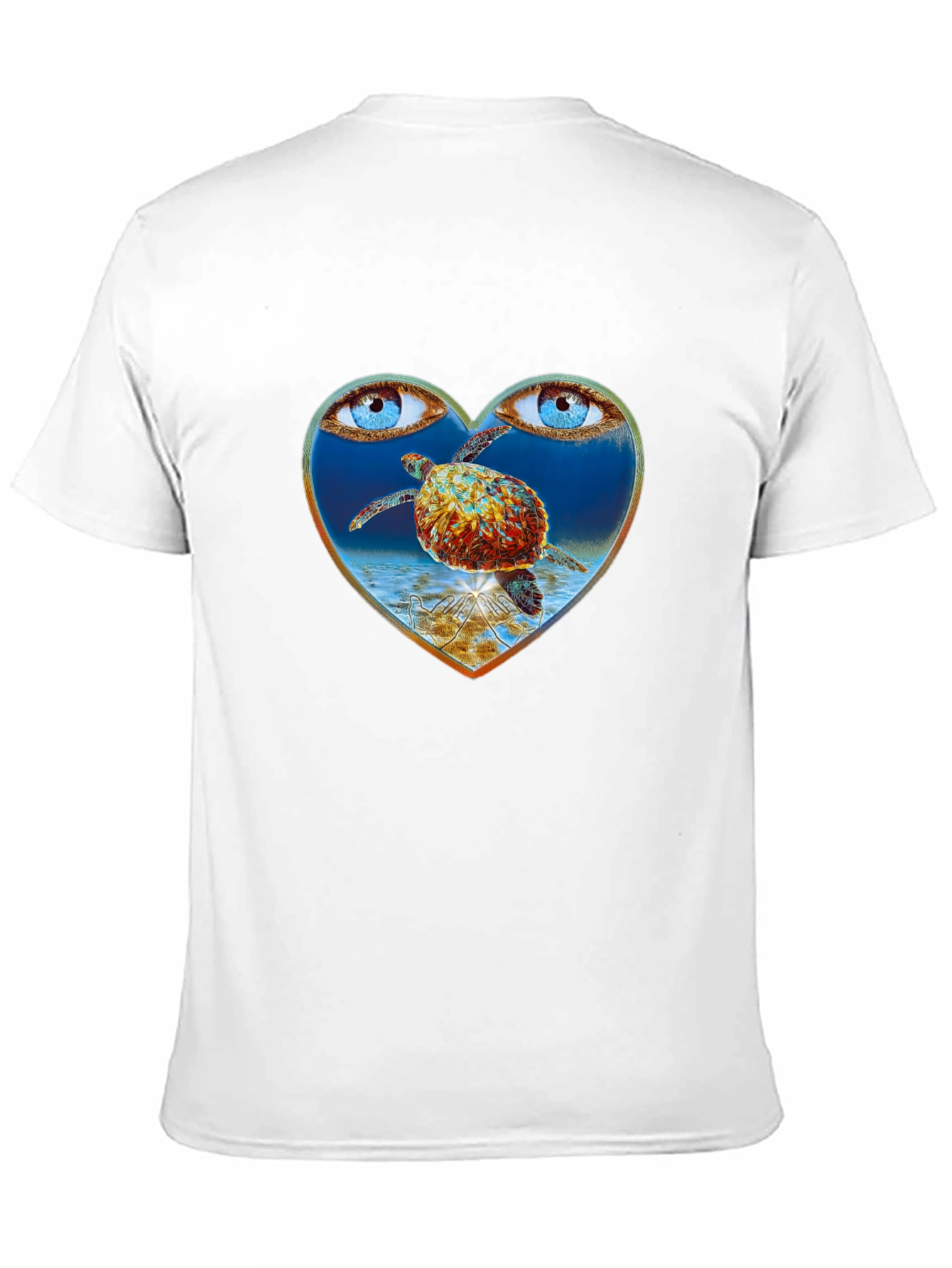 Turtle Eye Heart Graphic Tee