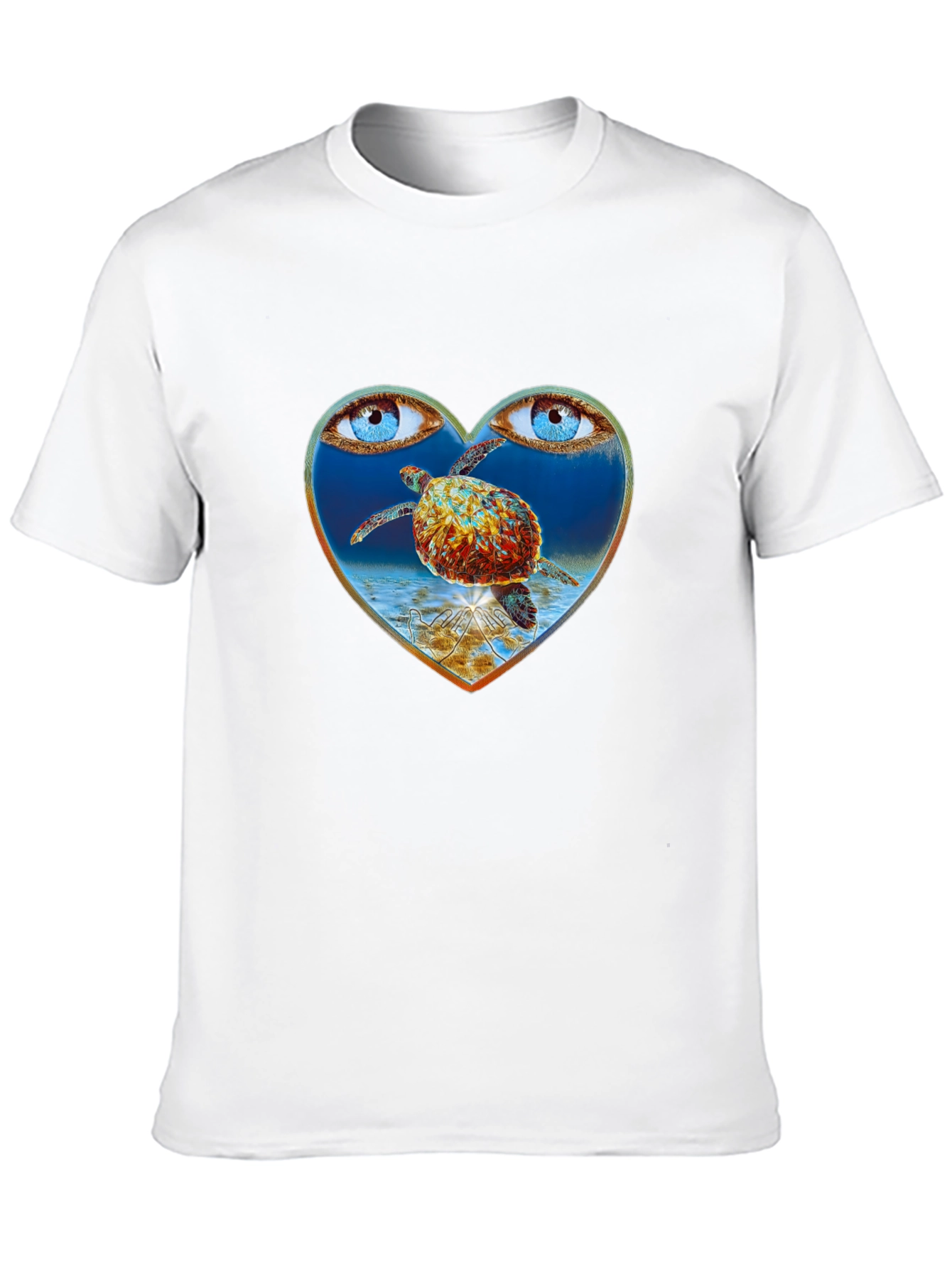 Turtle Eye Heart Graphic Tee