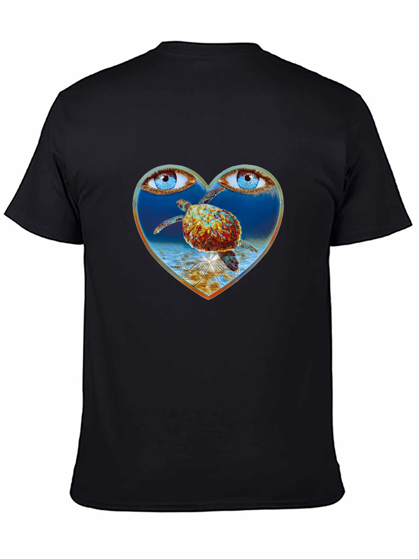 Turtle Eye Heart Graphic Tee