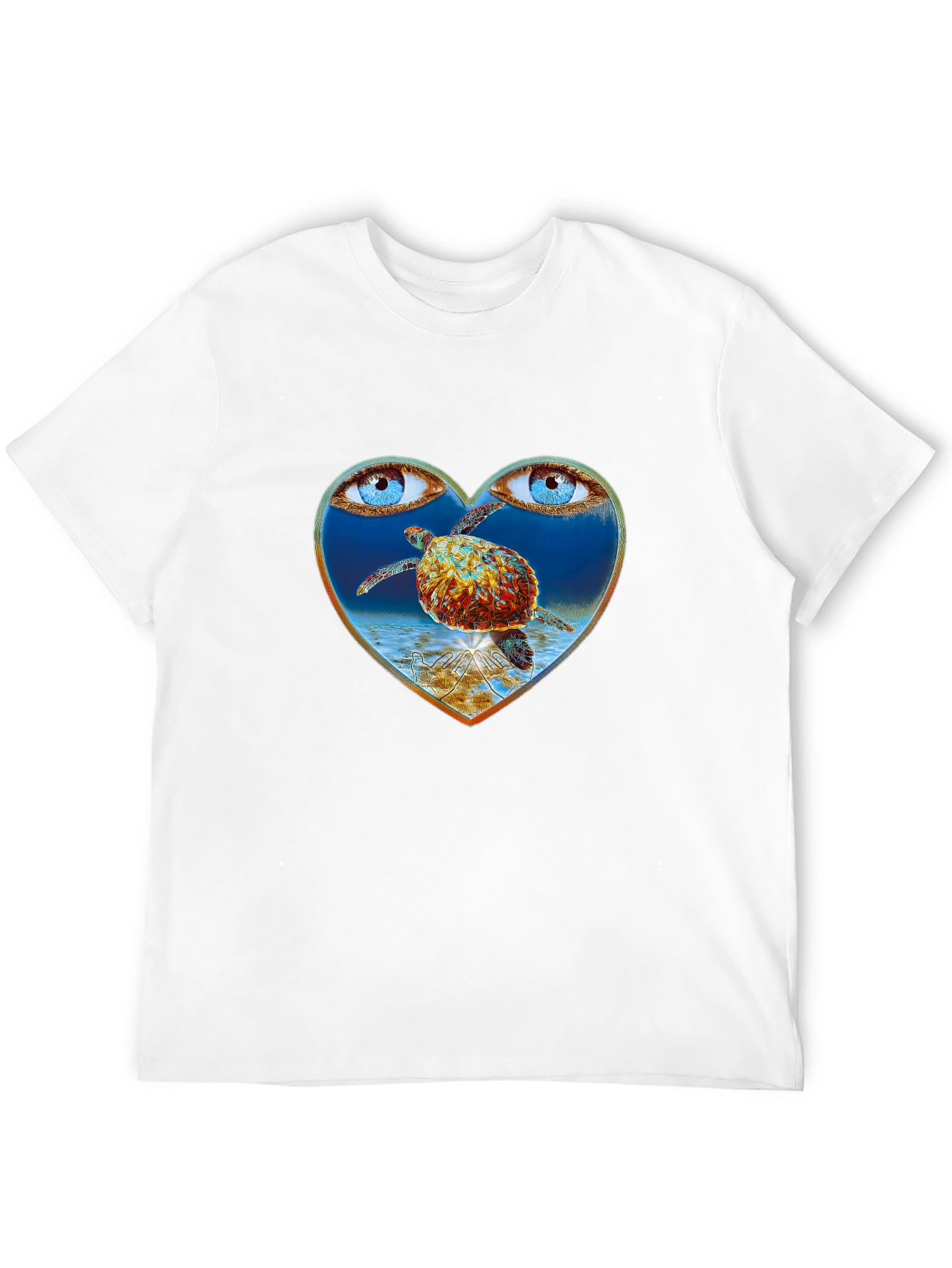 Turtle Eye Heart Graphic Tee