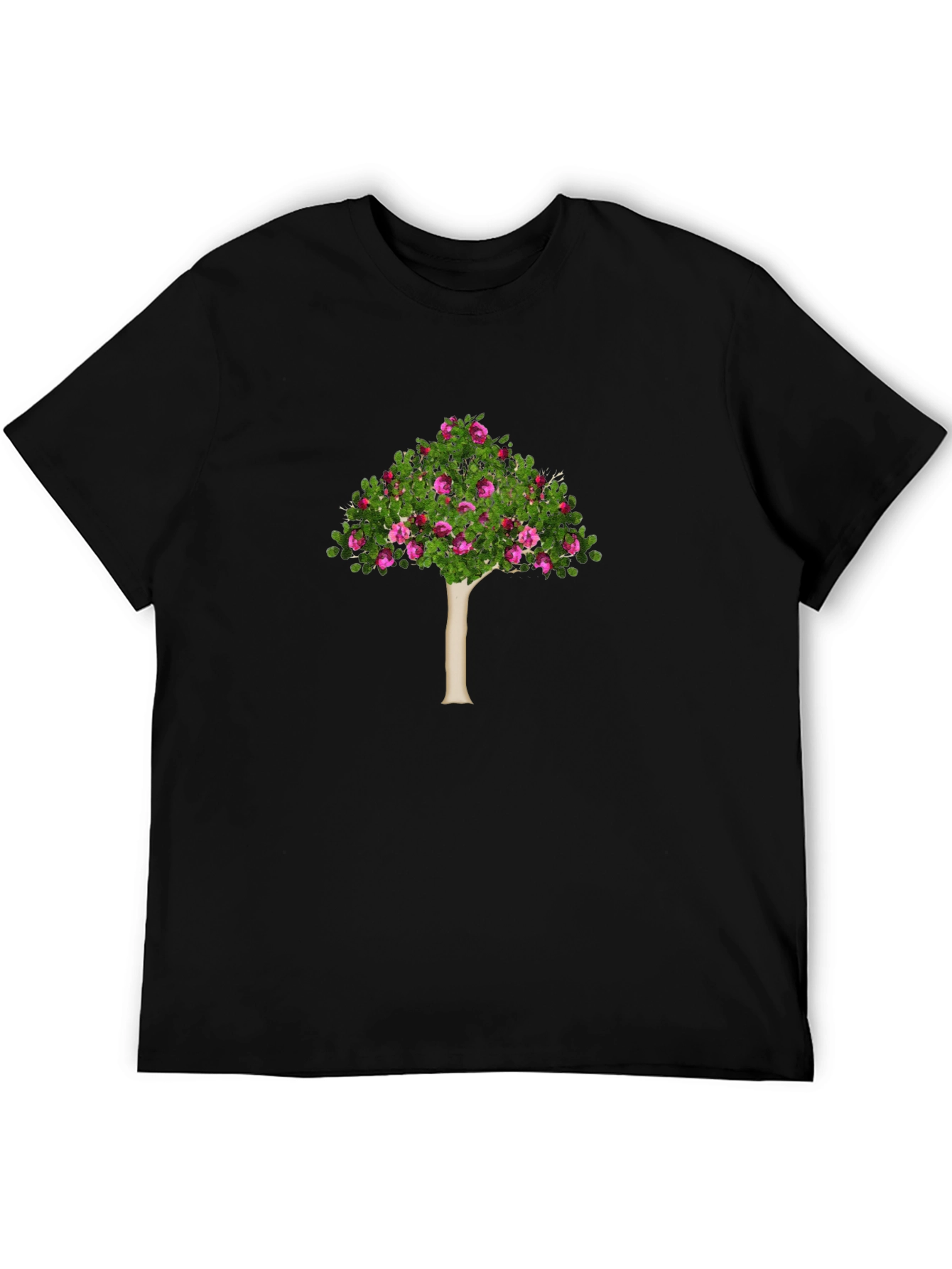 Floral Tree Graphic Tee - Stylish Nature Design