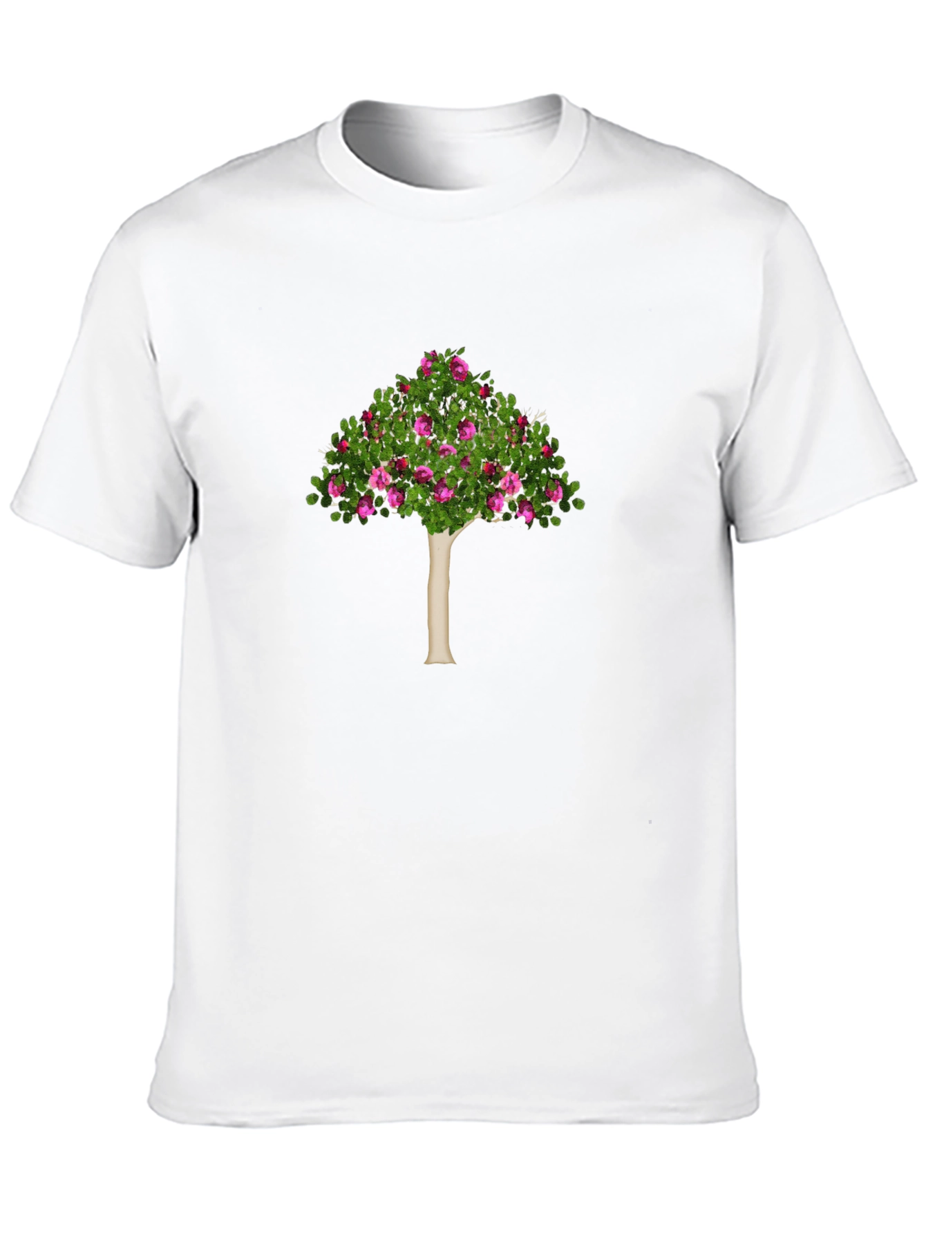 Floral Tree Graphic Tee - Stylish Nature Design