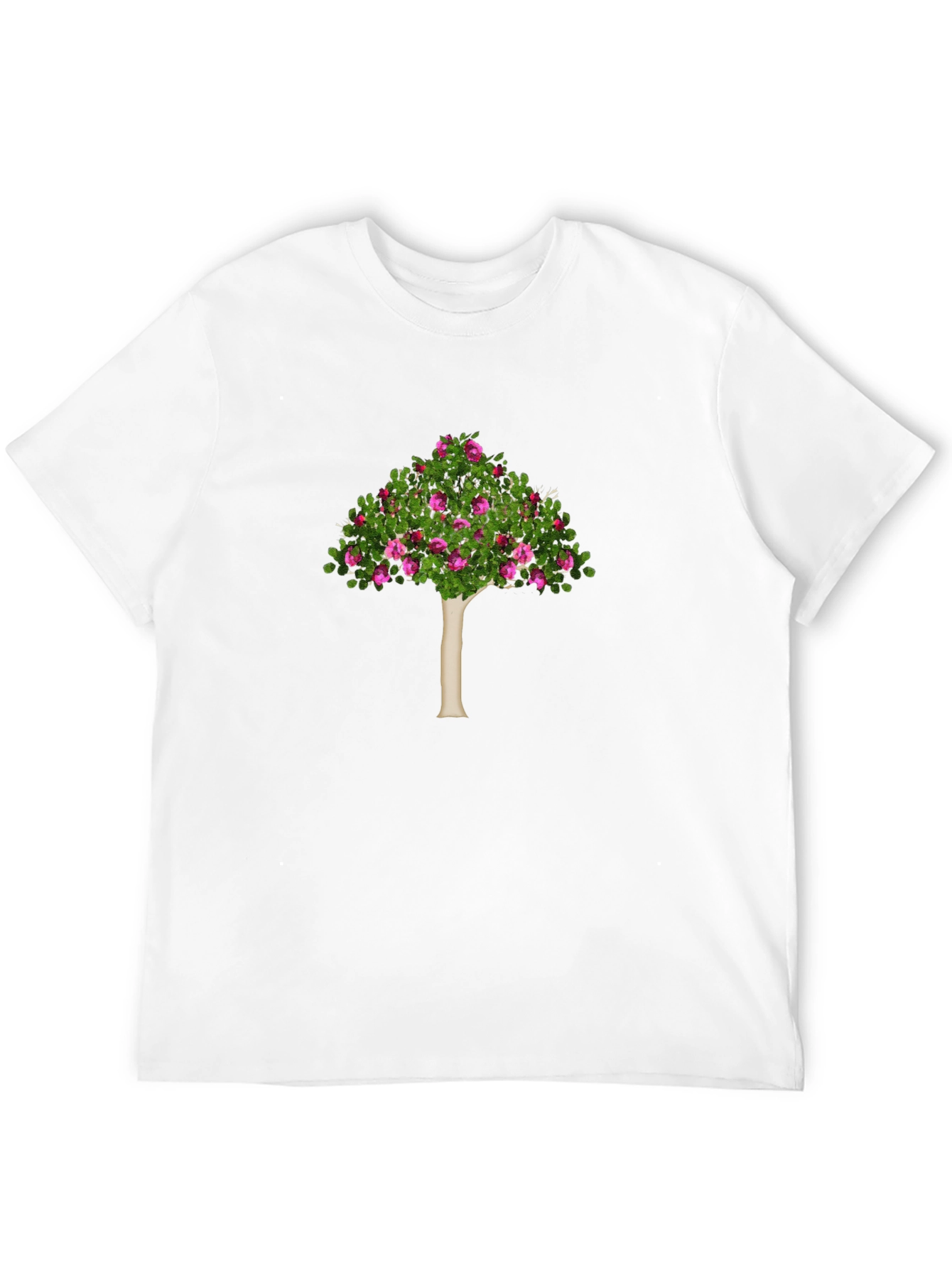 Floral Tree Graphic Tee - Stylish Nature Design