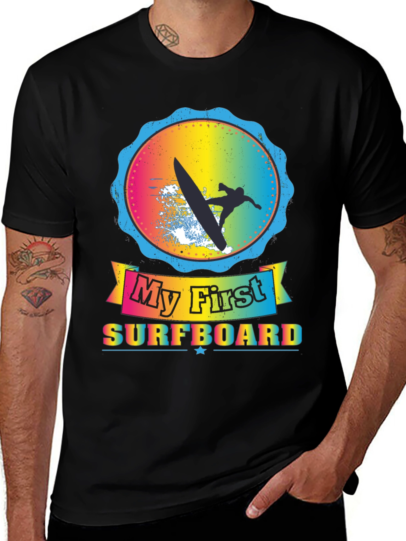 My First Surfboard Graphic Tee