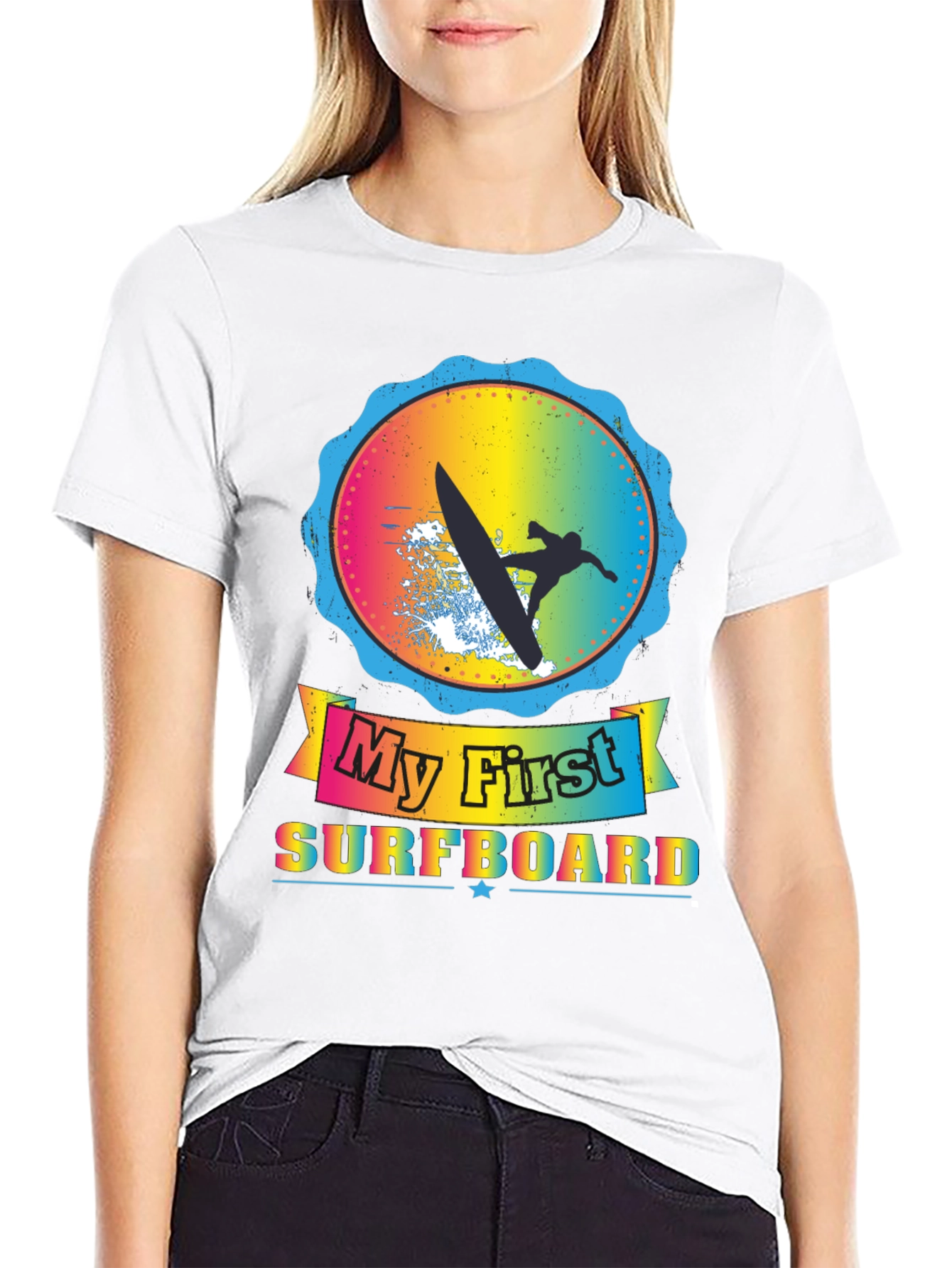 My First Surfboard Graphic Tee