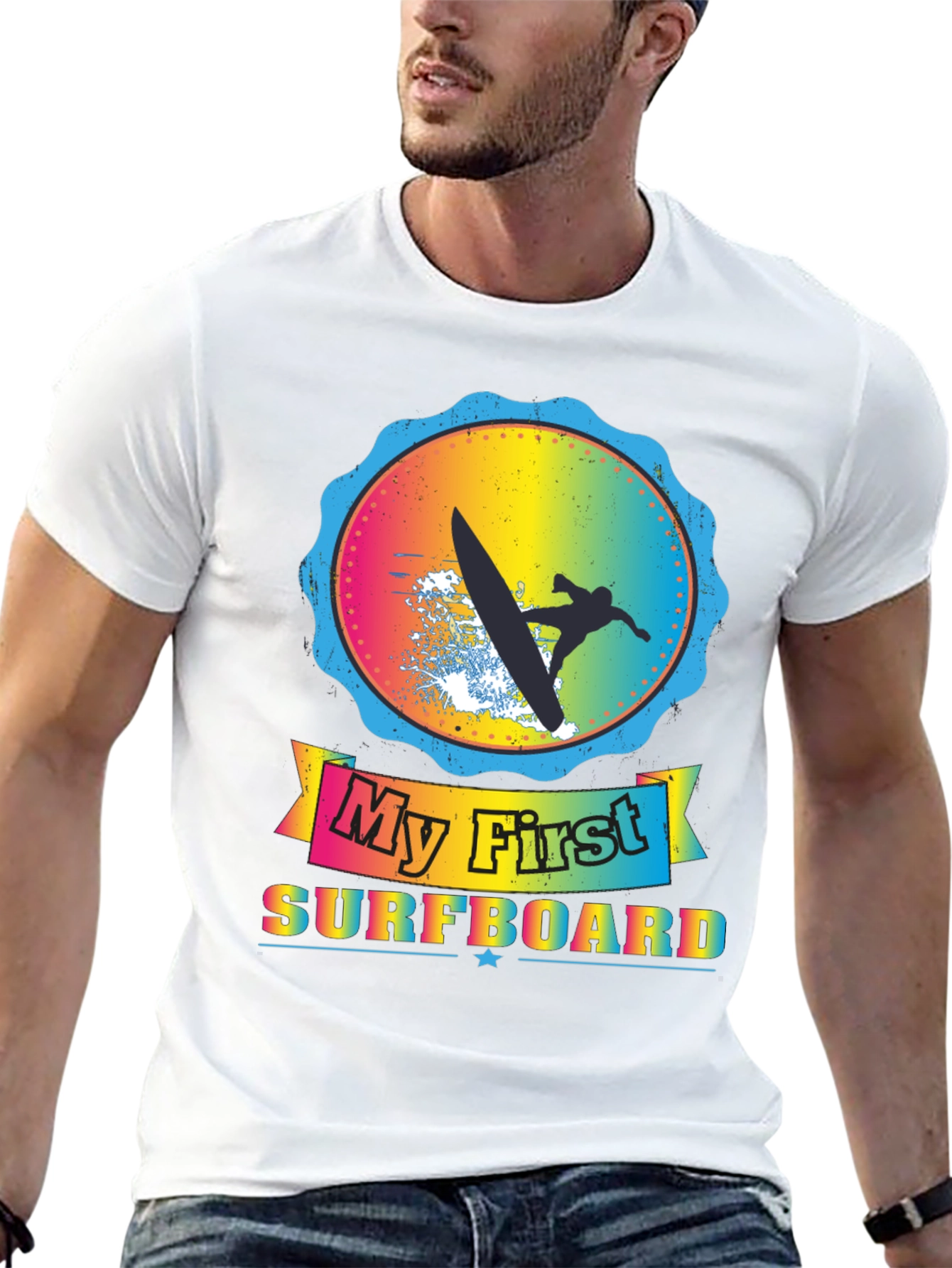 My First Surfboard Graphic Tee