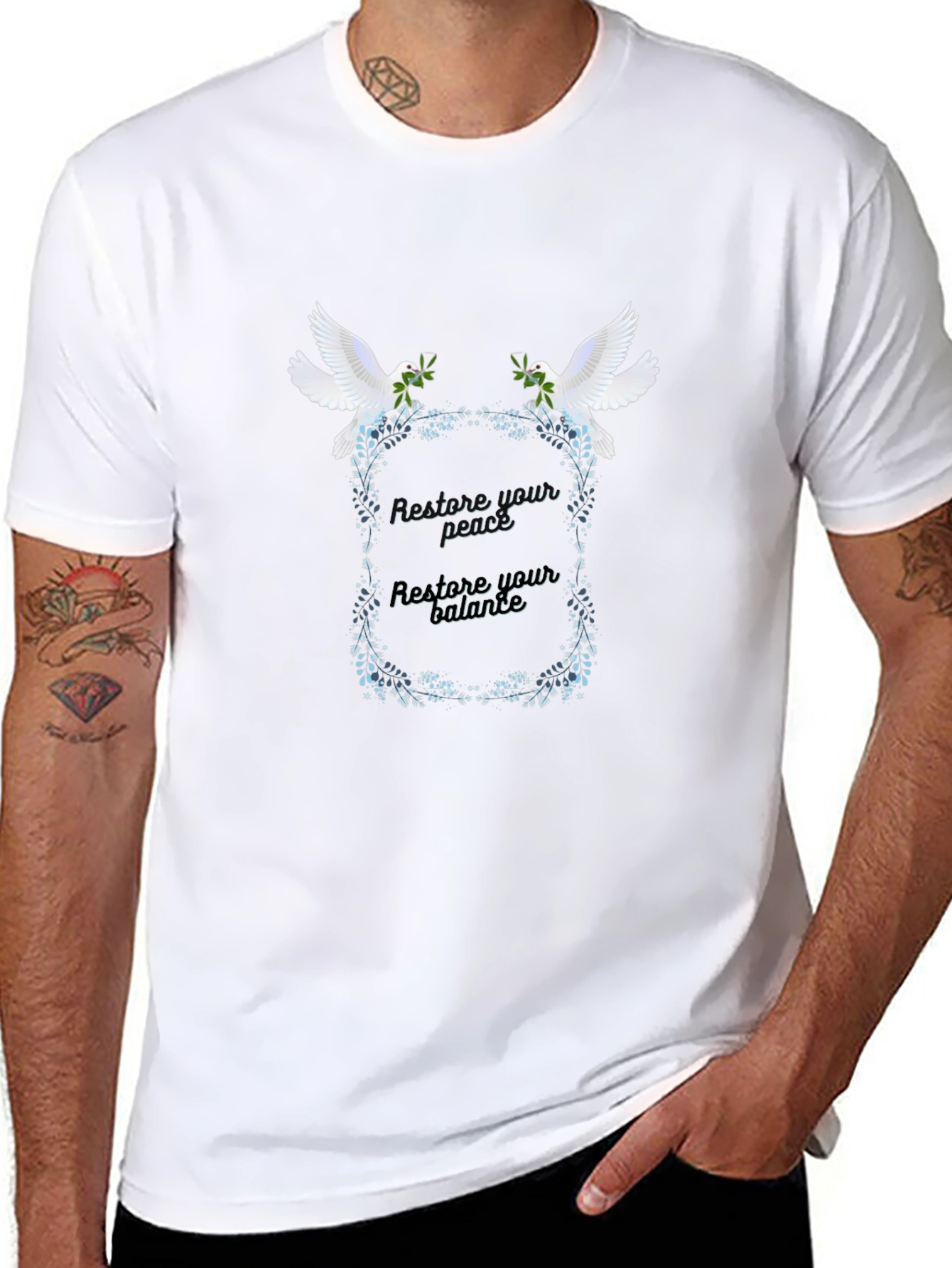 Peace & Balance Dove Graphic Tee - Unisex