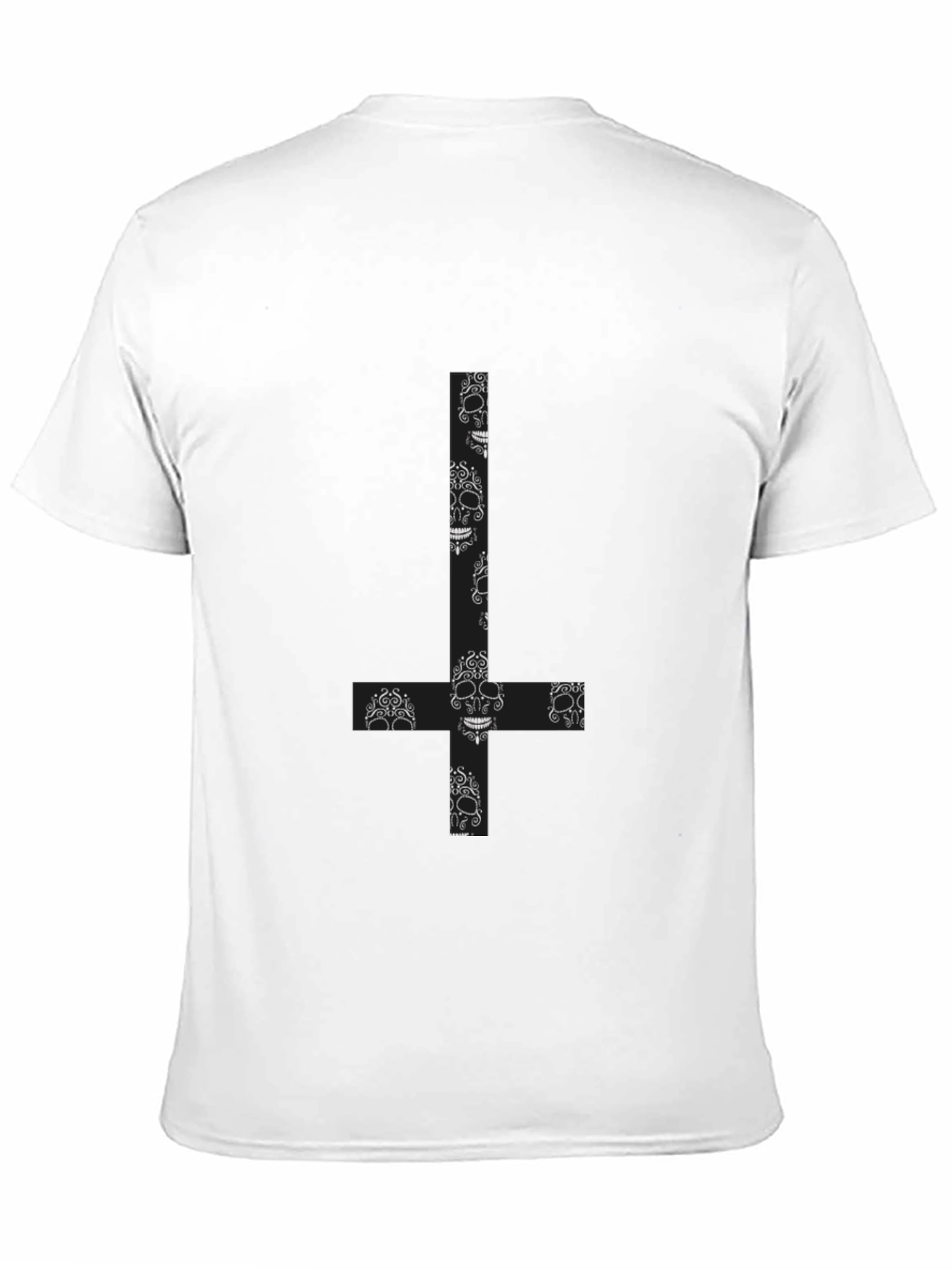 Skull Cross Graphic T-Shirt - Black