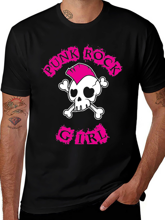 Punk Rock Girl T-Shirt: Skull & Crossbones Tee