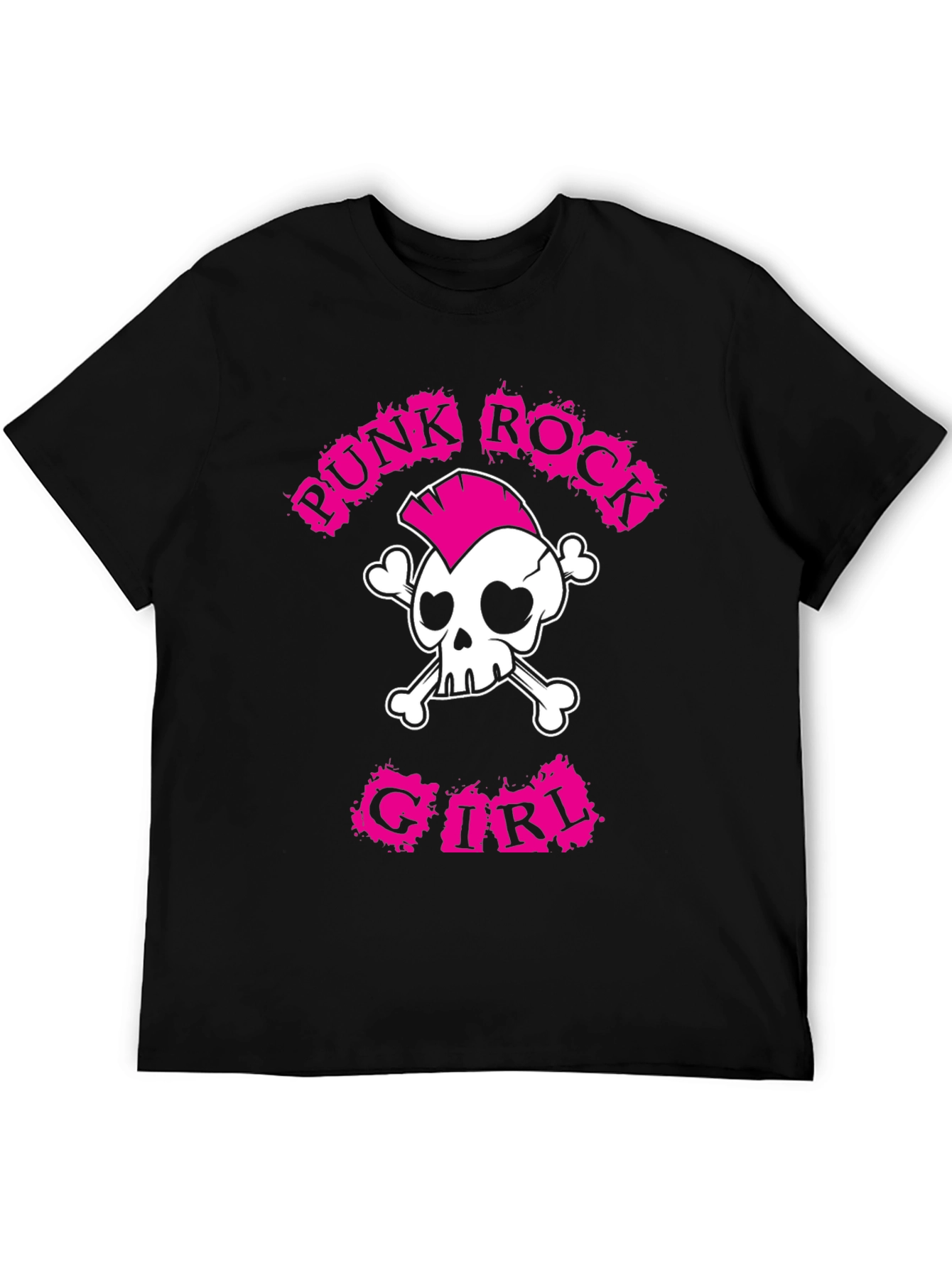 Punk Rock Girl T-Shirt: Skull & Crossbones Tee
