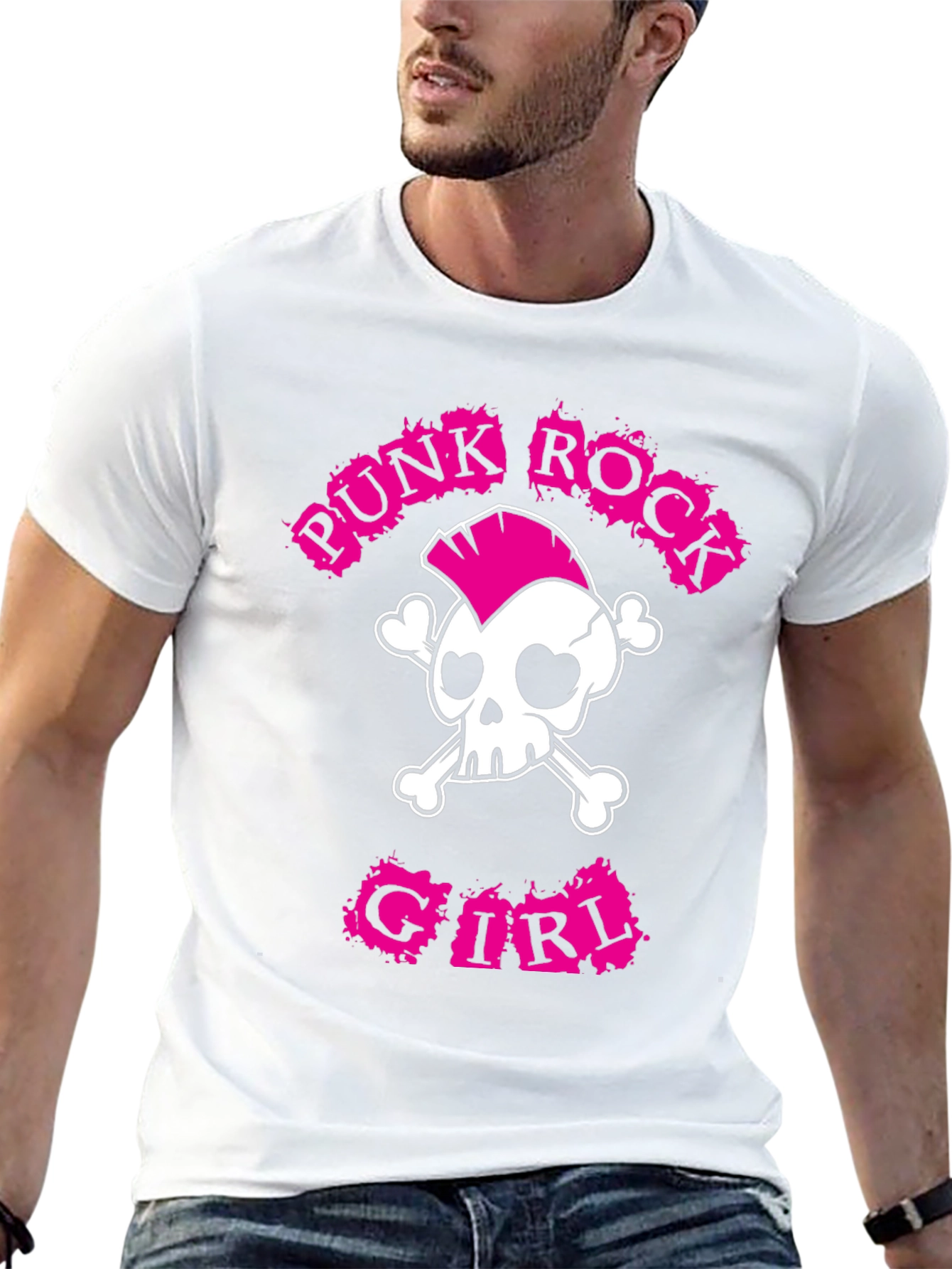 Punk Rock Girl T-Shirt: Skull & Crossbones Tee