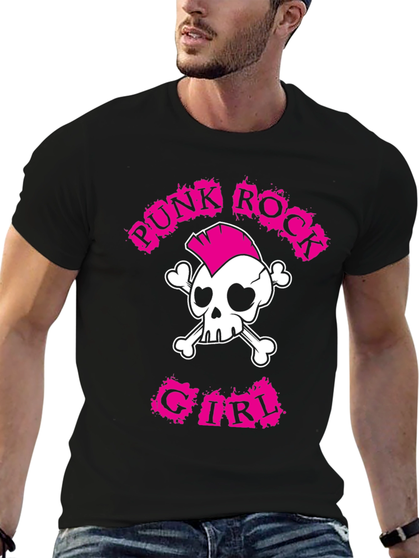 Punk Rock Girl T-Shirt: Skull & Crossbones Tee