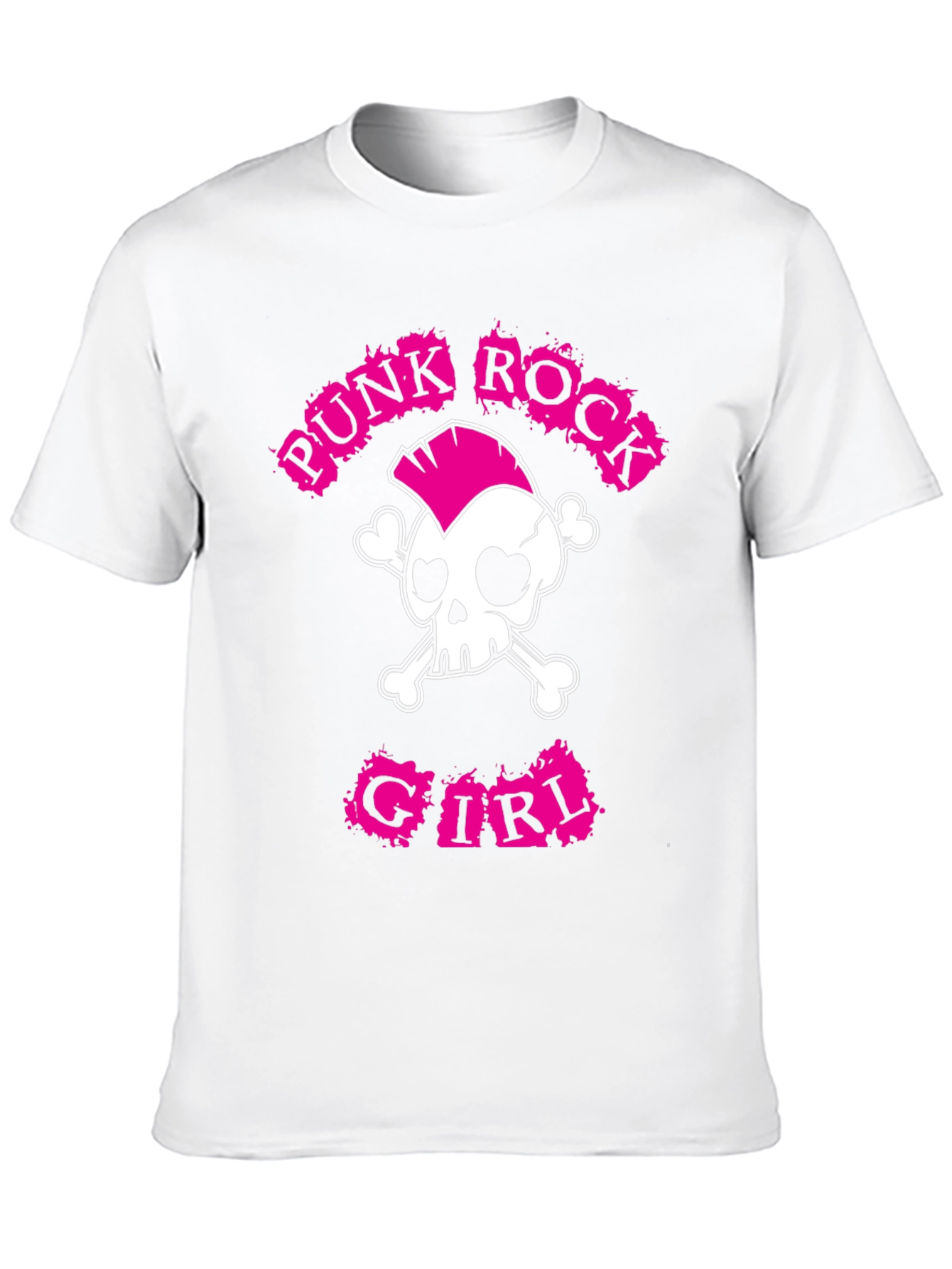 Punk Rock Girl T-Shirt: Skull & Crossbones Tee
