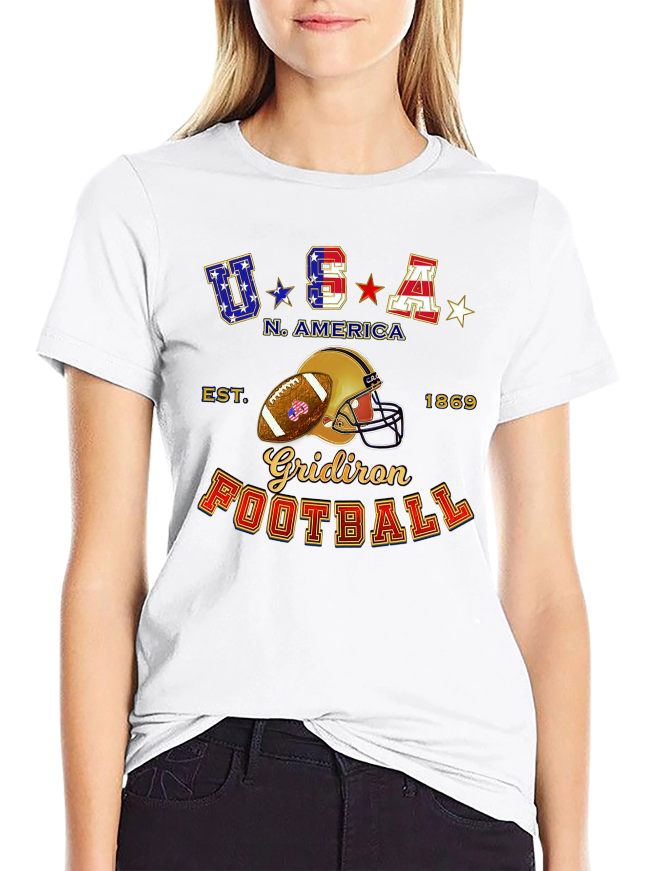 USA Football Graphic T-Shirt
