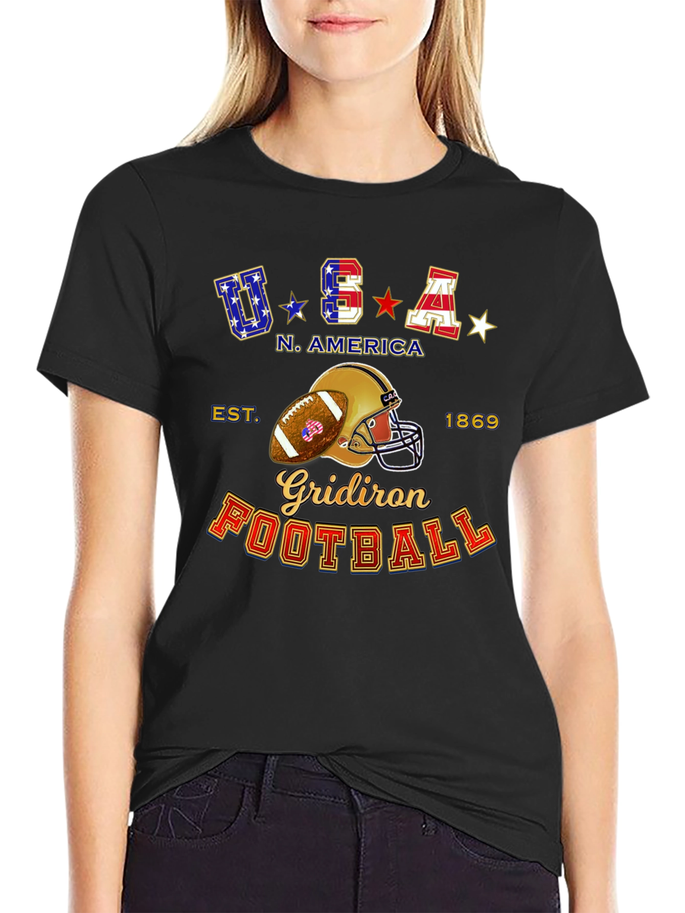 USA Football Graphic T-Shirt