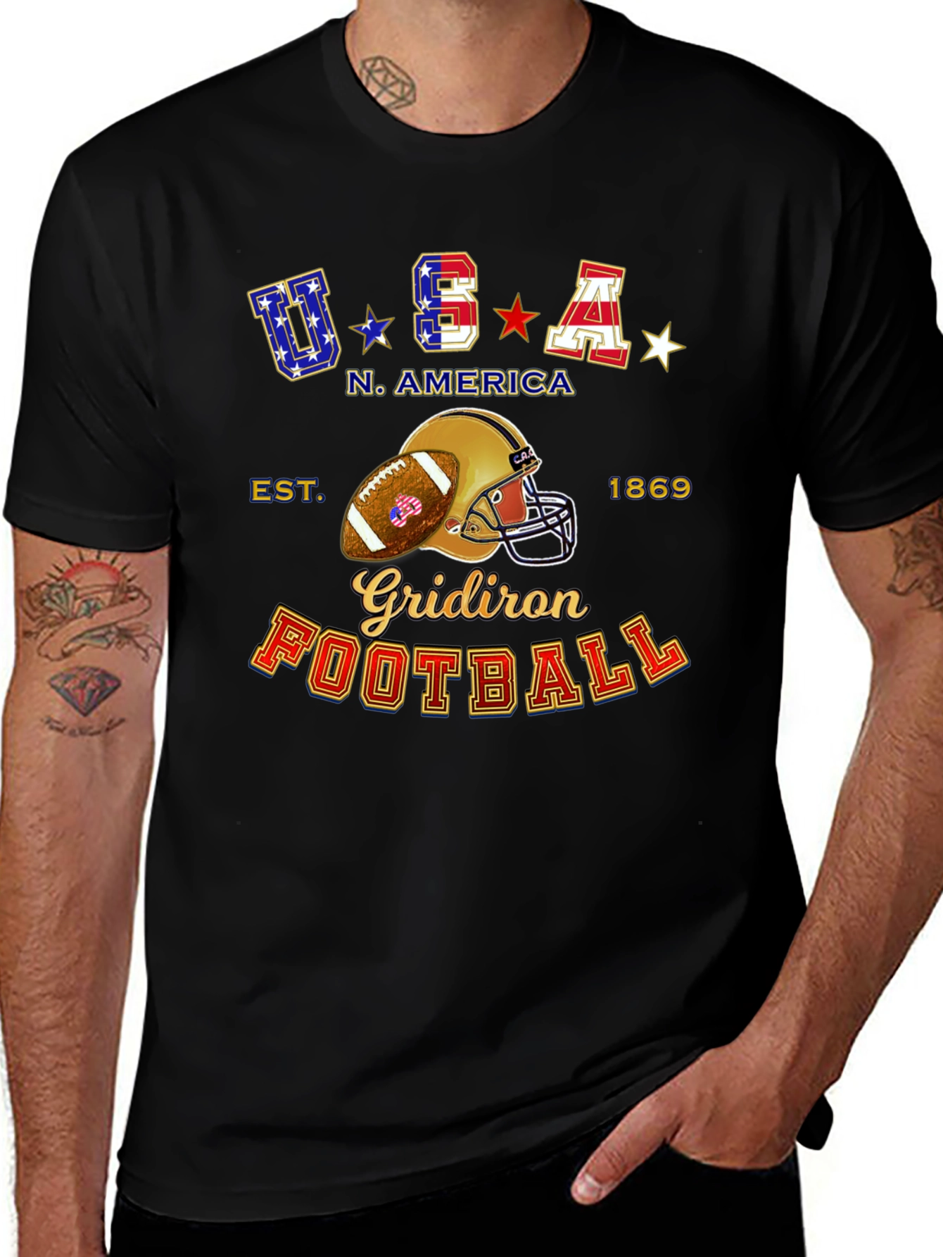 USA Football Graphic T-Shirt