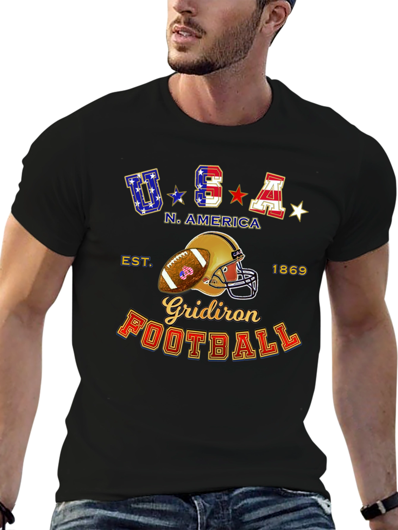 USA Football Graphic T-Shirt