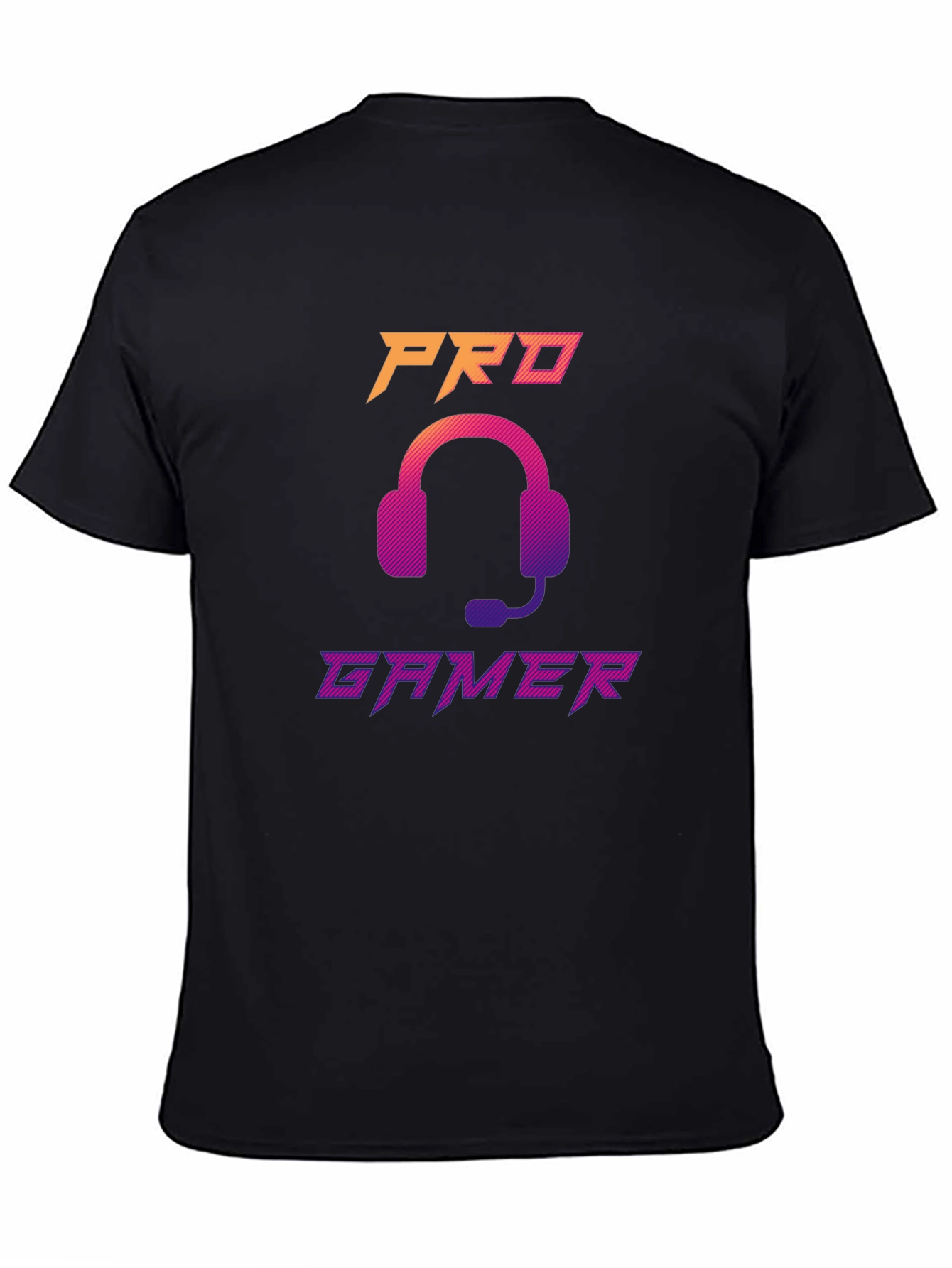 Pro Gamer Headset Graphic Tee - Black