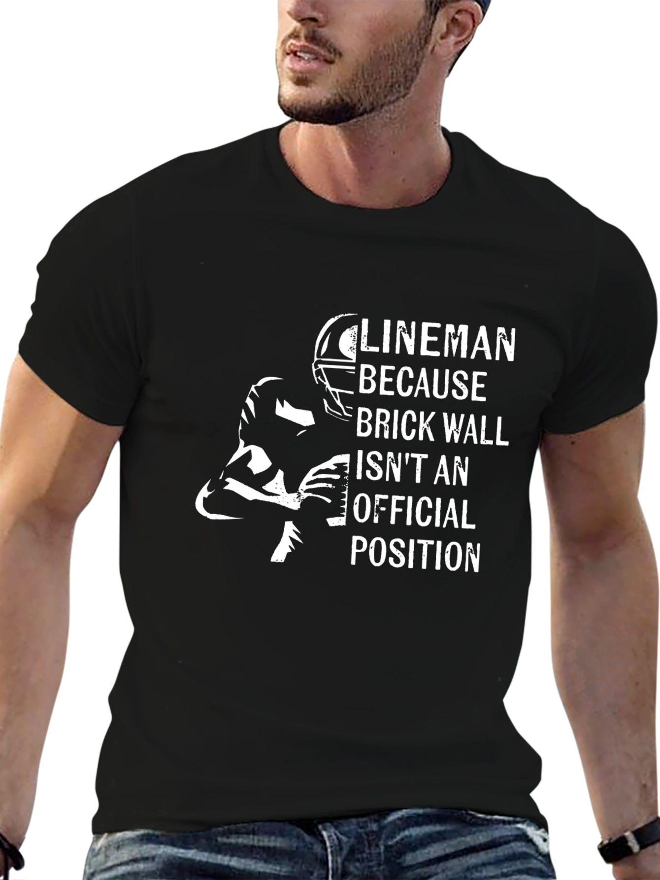 Lineman Football Graphic T-Shirt