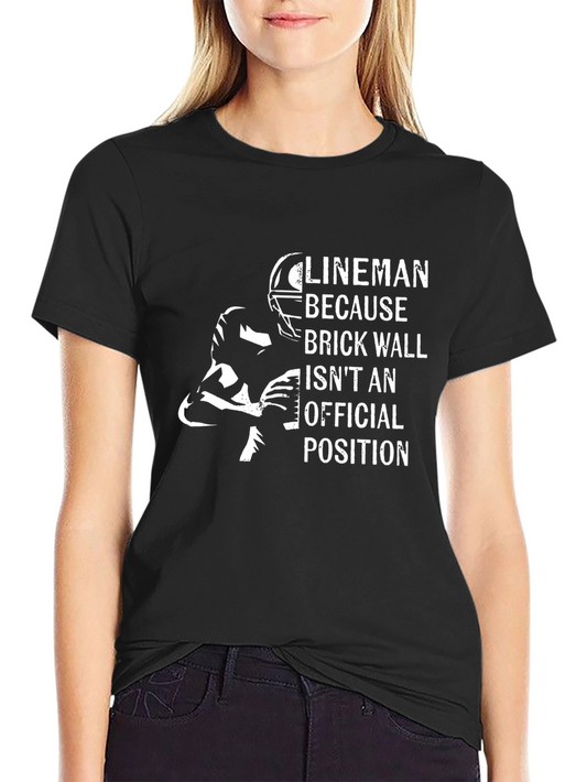 Lineman Football Graphic T-Shirt
