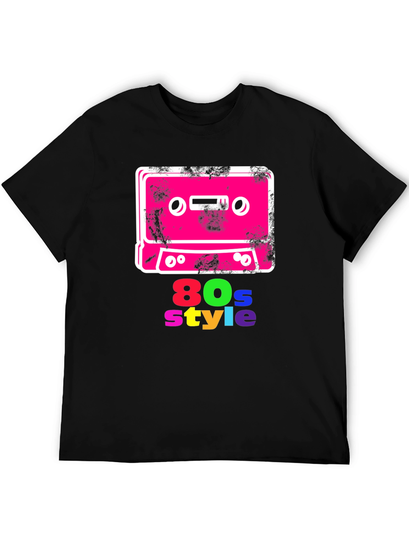 Retro 80s Style Cassette Tape Graphic T-Shirt