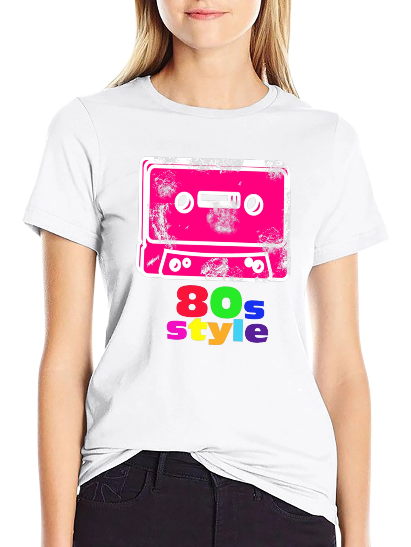 Retro 80s Style Cassette Tape Graphic T-Shirt