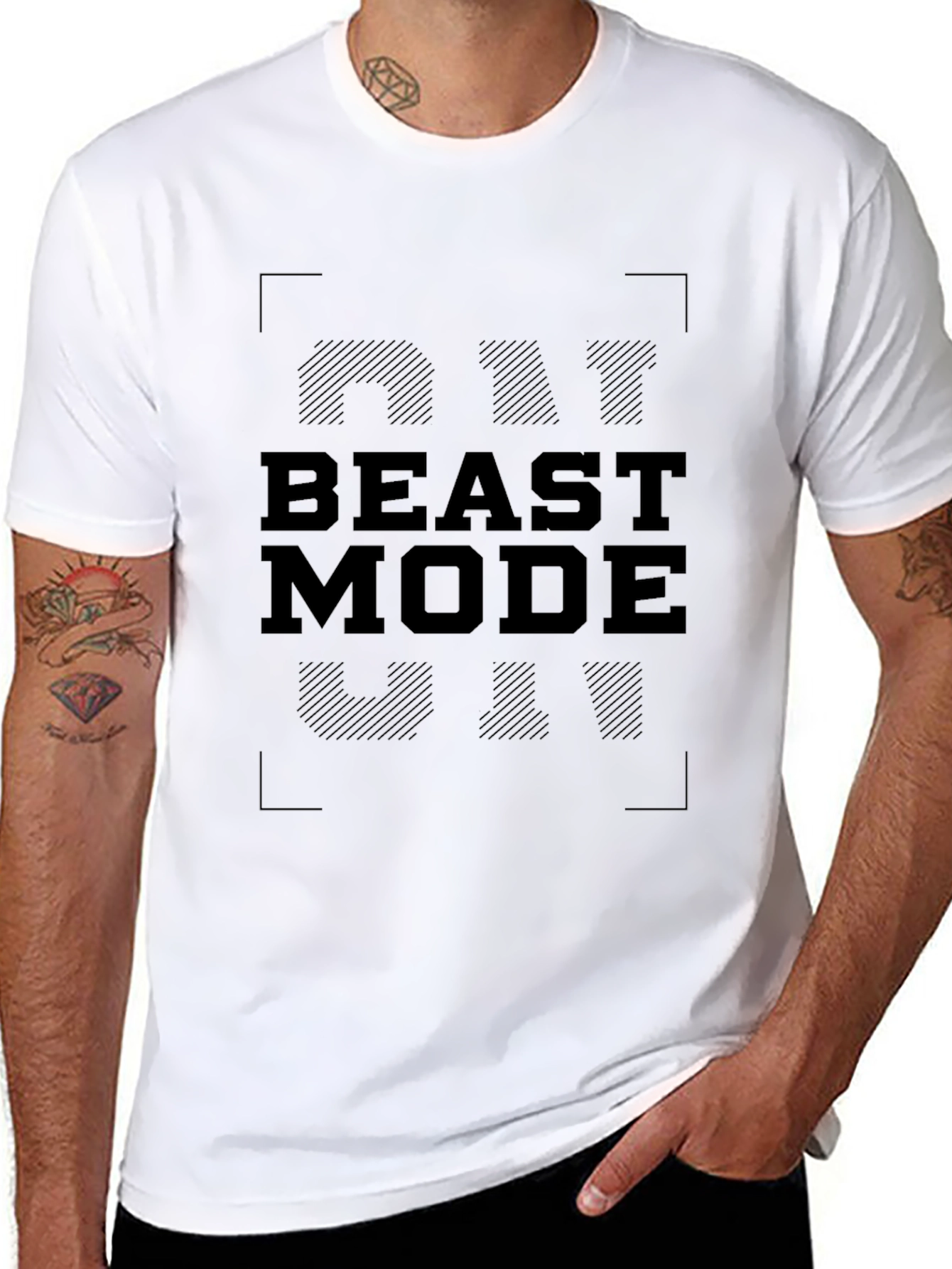 Beast Mode On Black T-Shirt