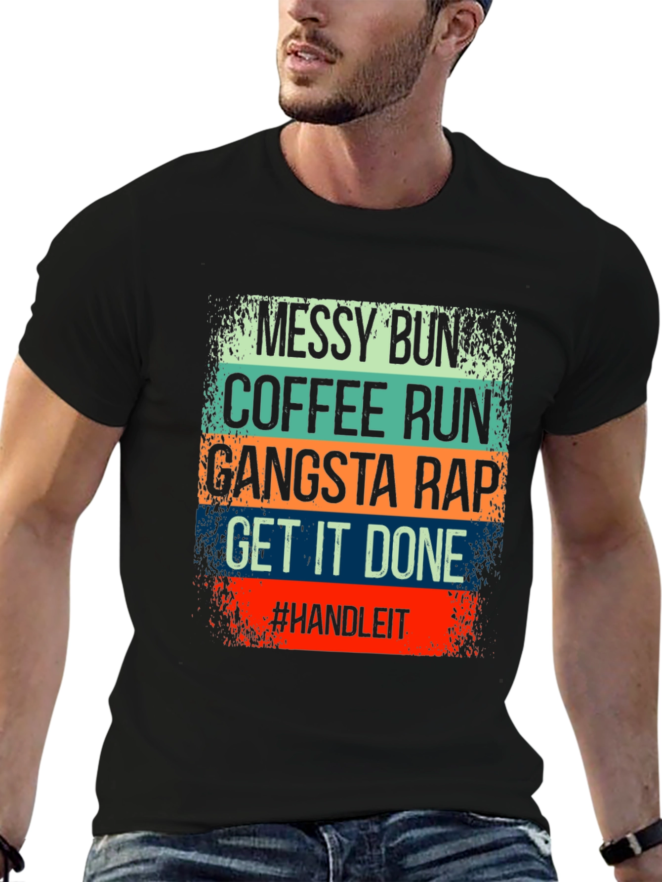 Messy Bun Coffee Run T-Shirt