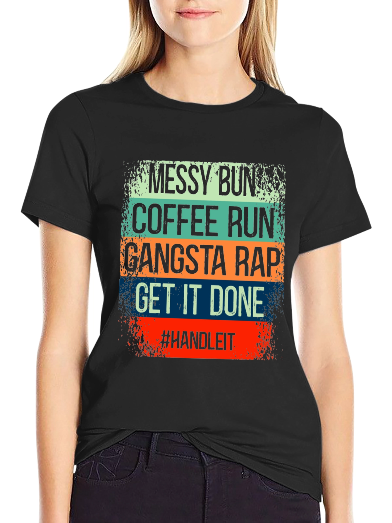 Messy Bun Coffee Run T-Shirt