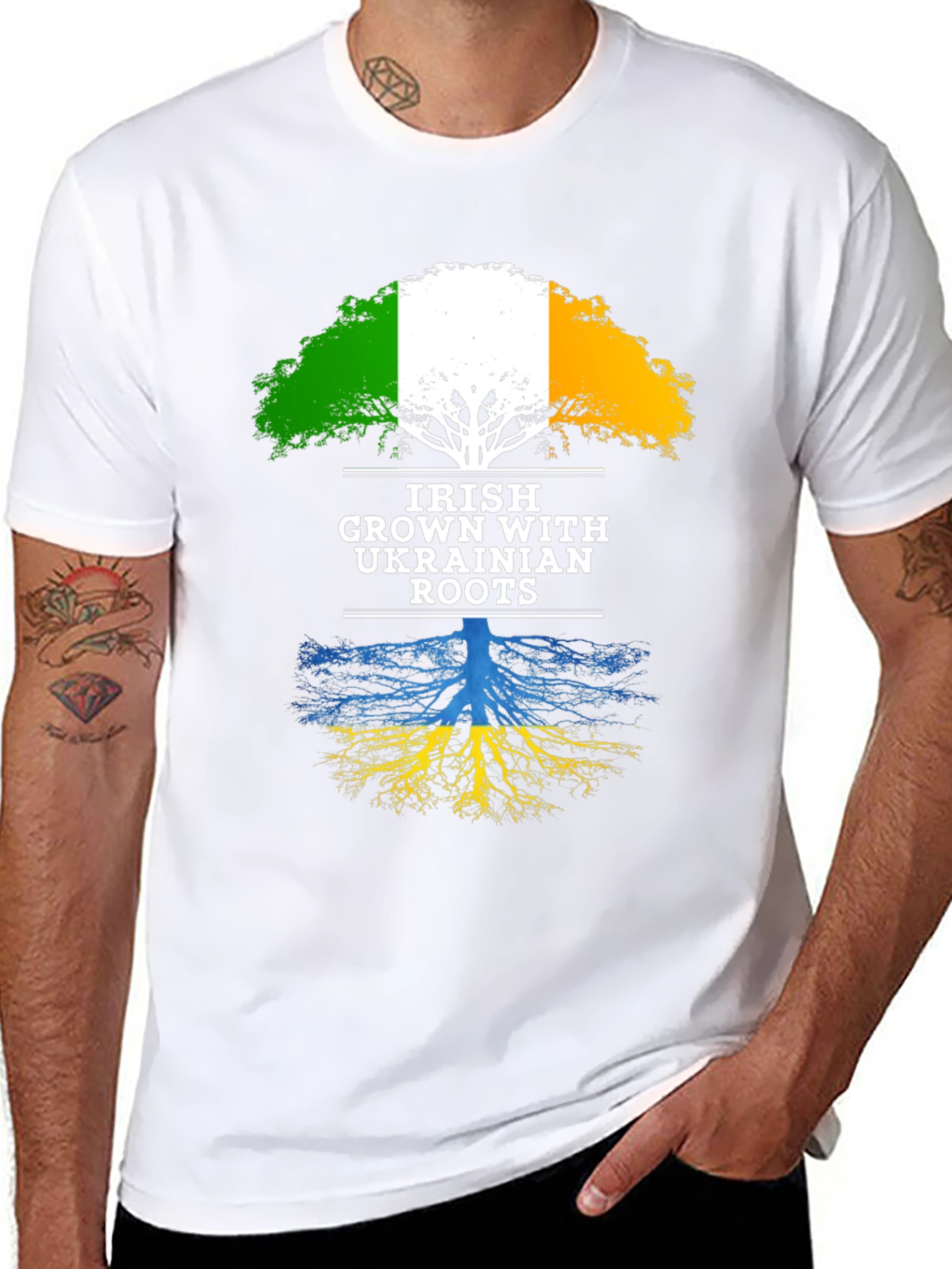 Irish Grown with Ukrainian Roots T-Shirt