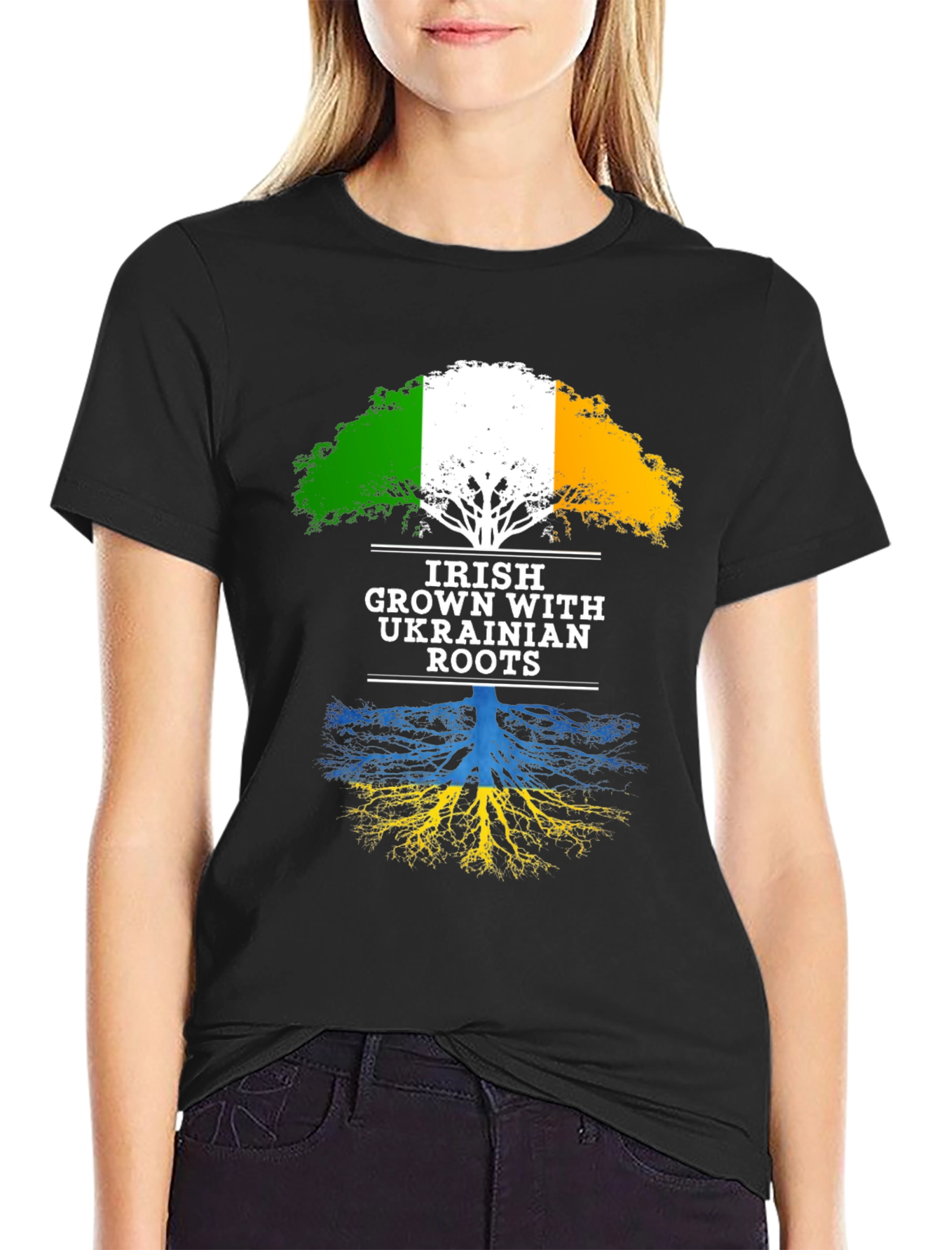 Irish Grown with Ukrainian Roots T-Shirt