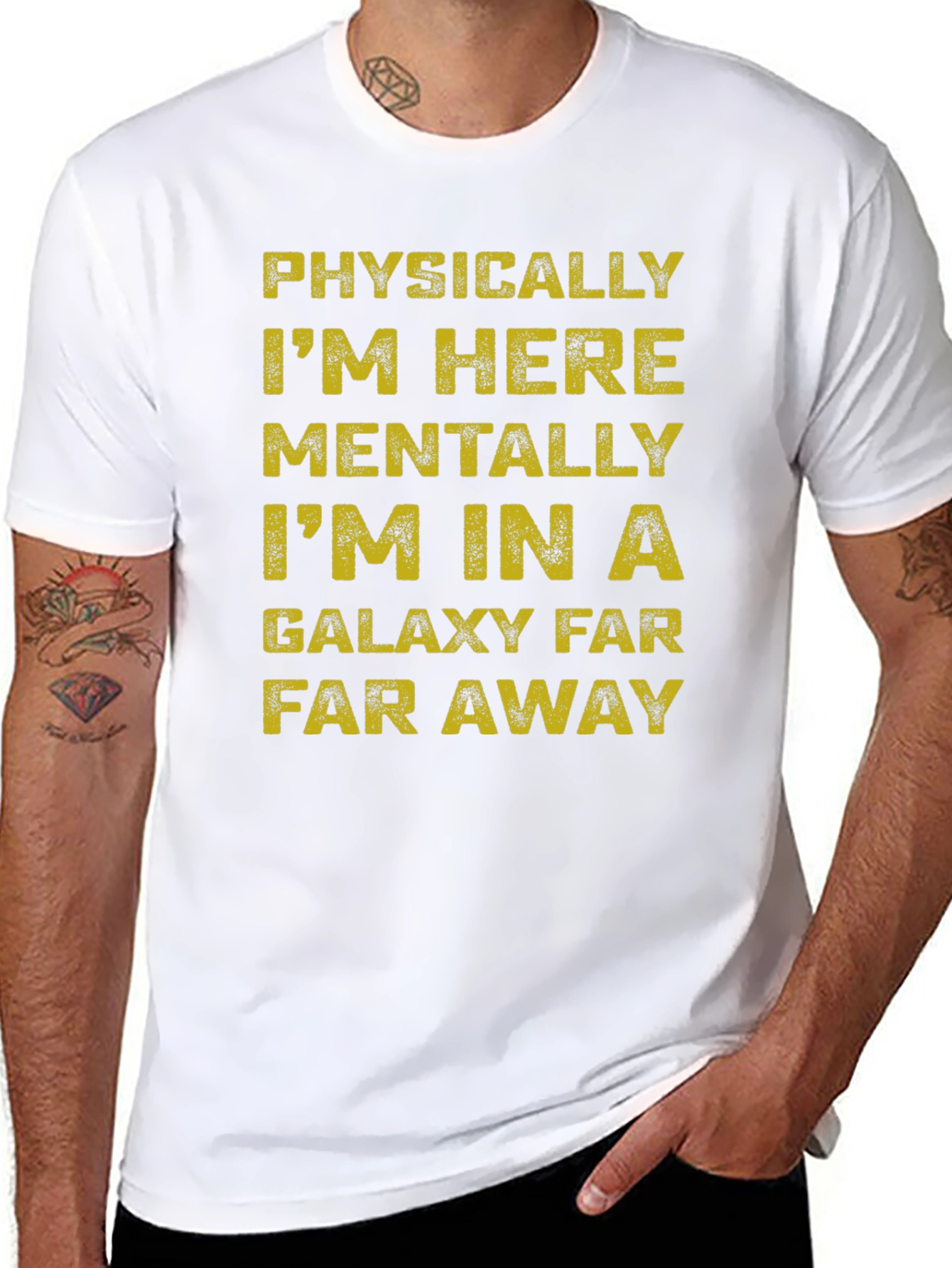 Galaxy Far Away Graphic Tee - Black