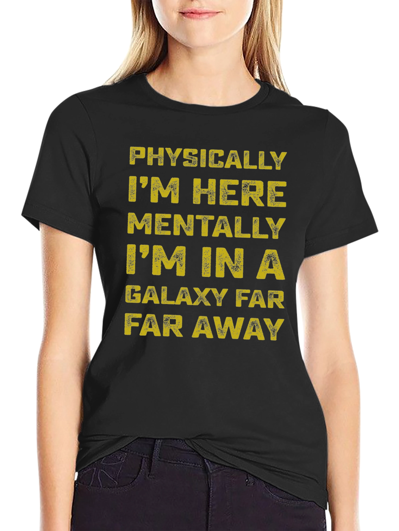 Galaxy Far Away Graphic Tee - Black